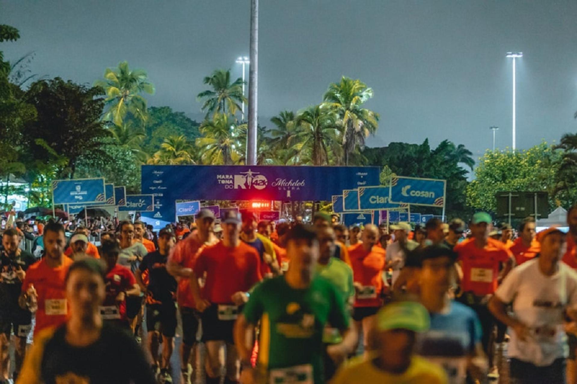 Largada da Maratona do Rio 2022. Inscrições para a edição do ano que vem já estão abertas. (Guilherme Leporace/Divulgação)