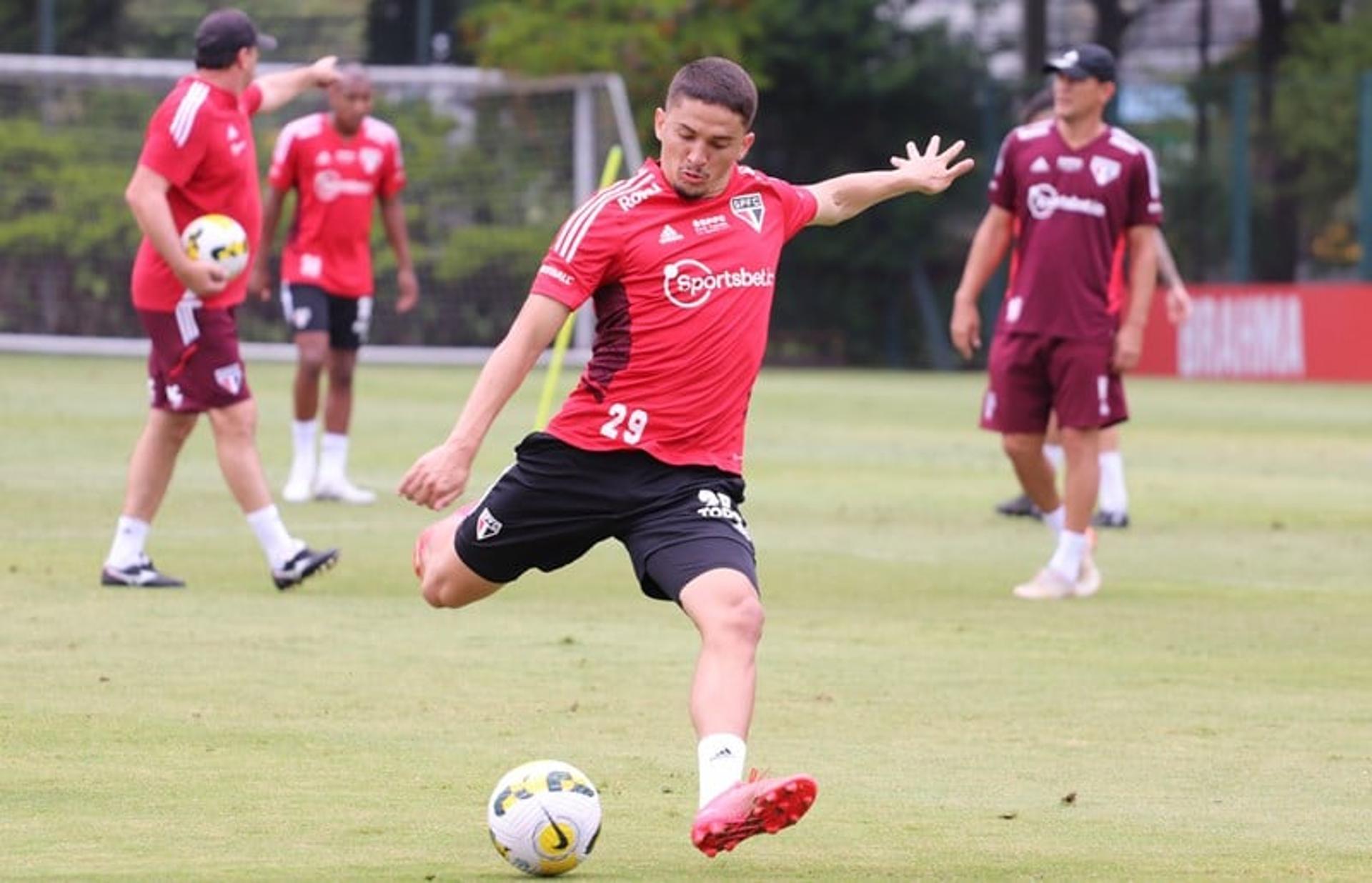 Pablo Maia - treino São Paulo