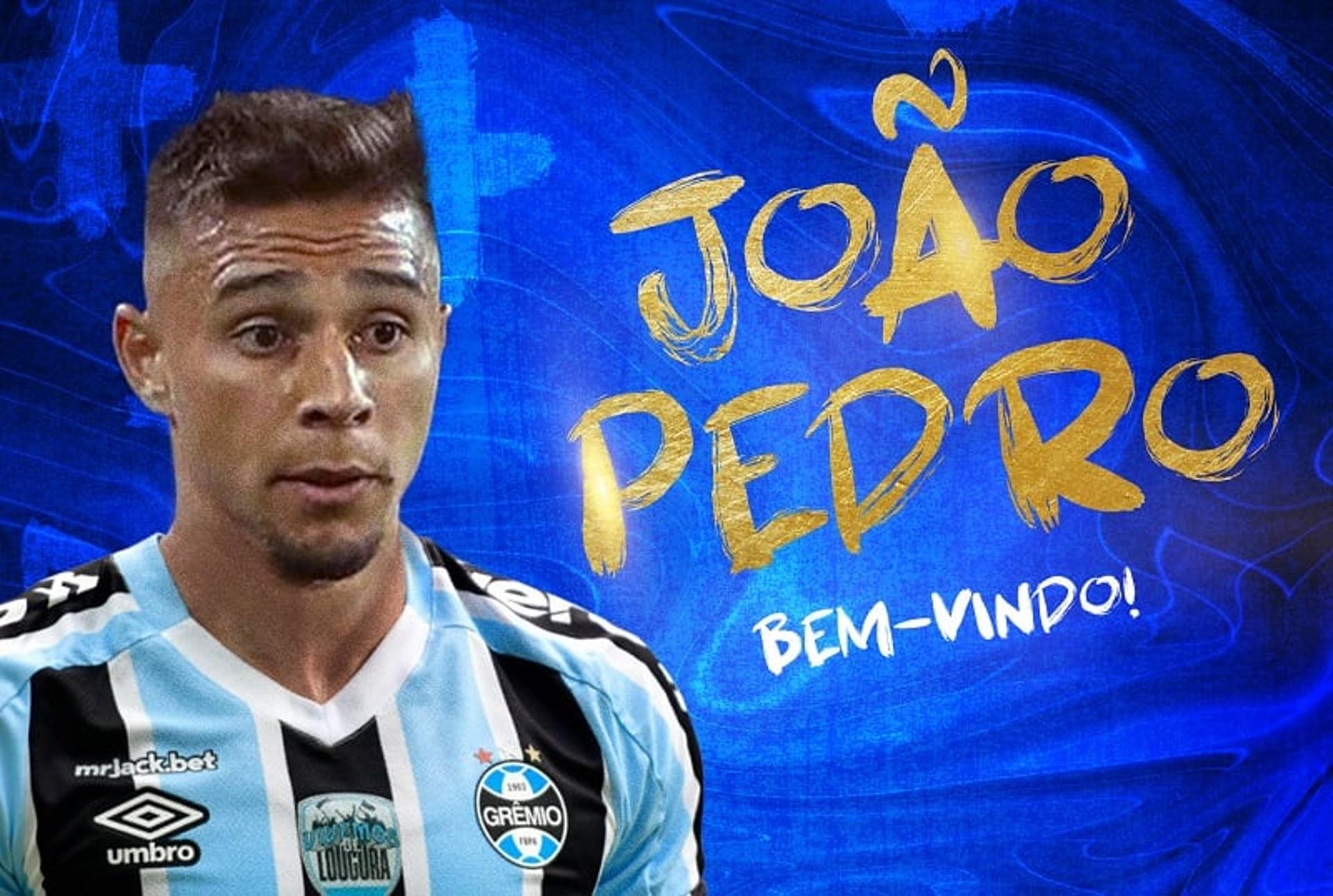 João Pedro anunciado pelo Grêmio