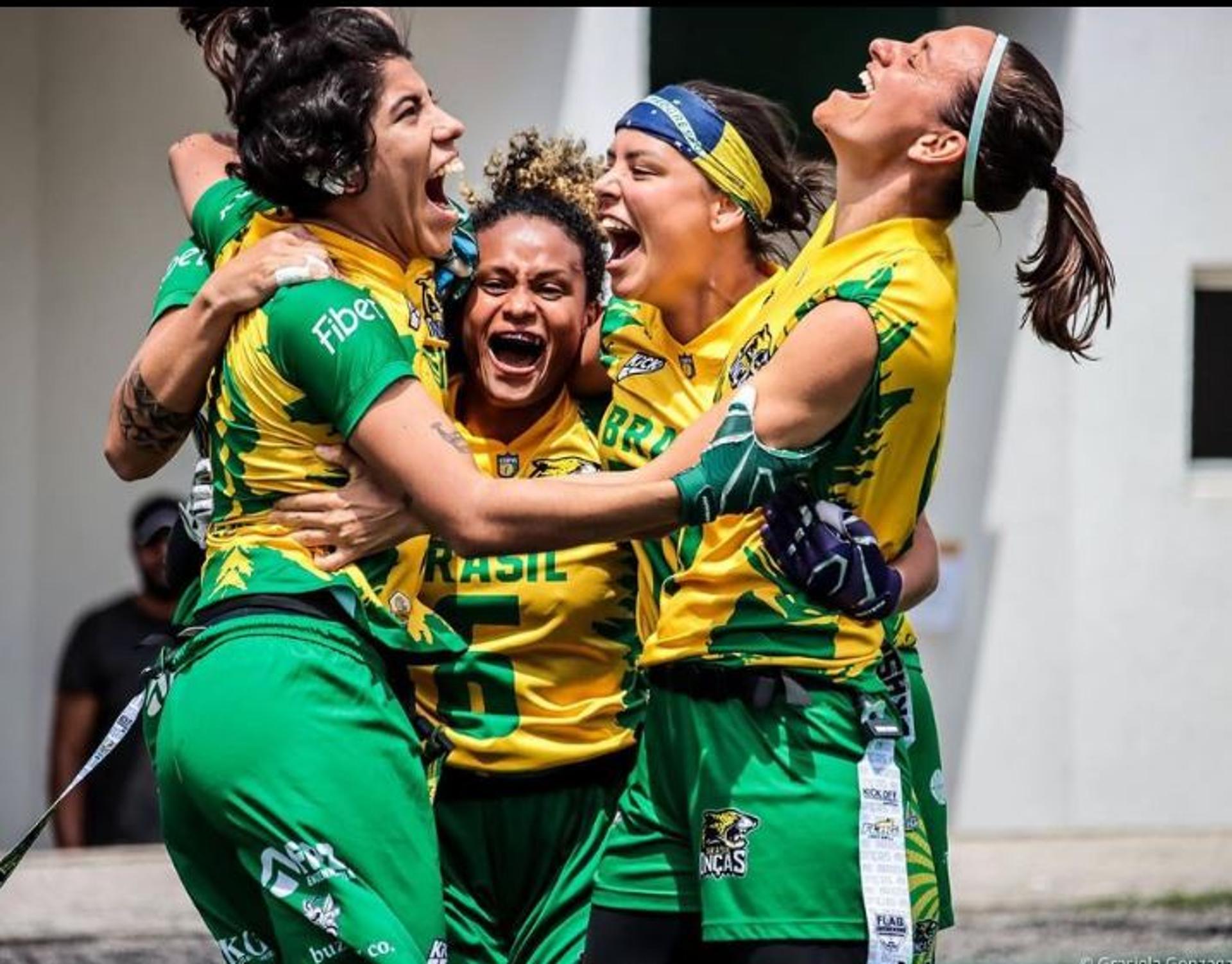 Seleção brasileira feminina de flag football venceu a 1ª edição do Sul-Americano da categoria em dezembro