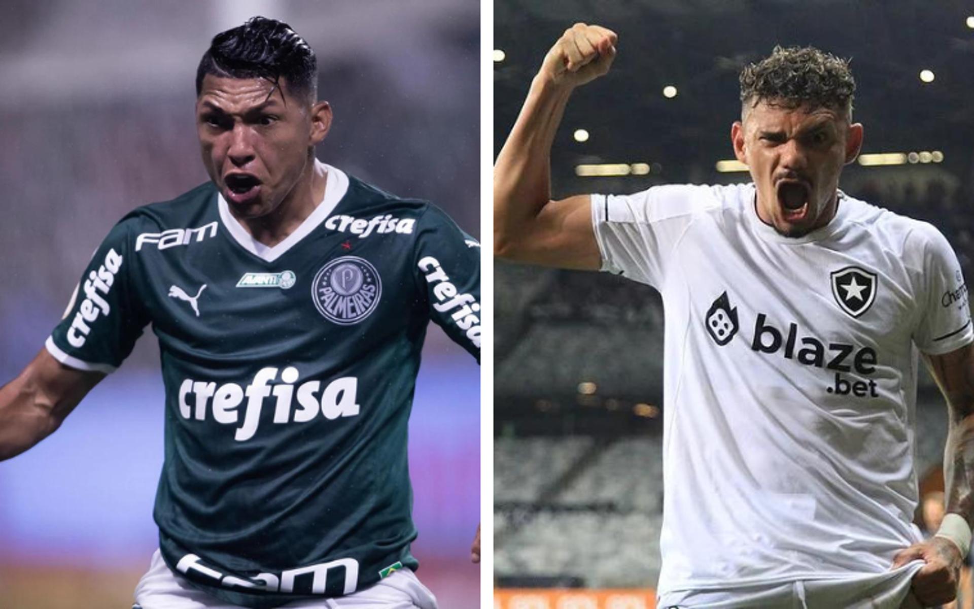 Palmeiras x Botafogo &#8211; Rony e Tiquinho Soares