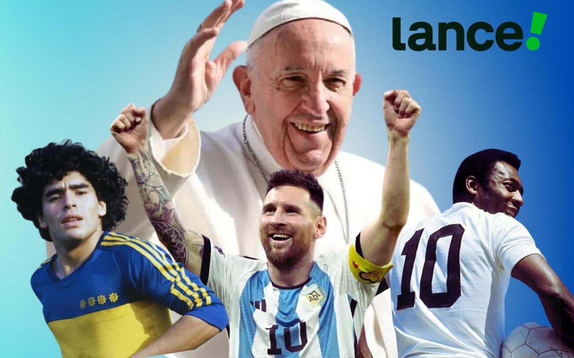 Papa Francisco - Maradona Messi Pelé