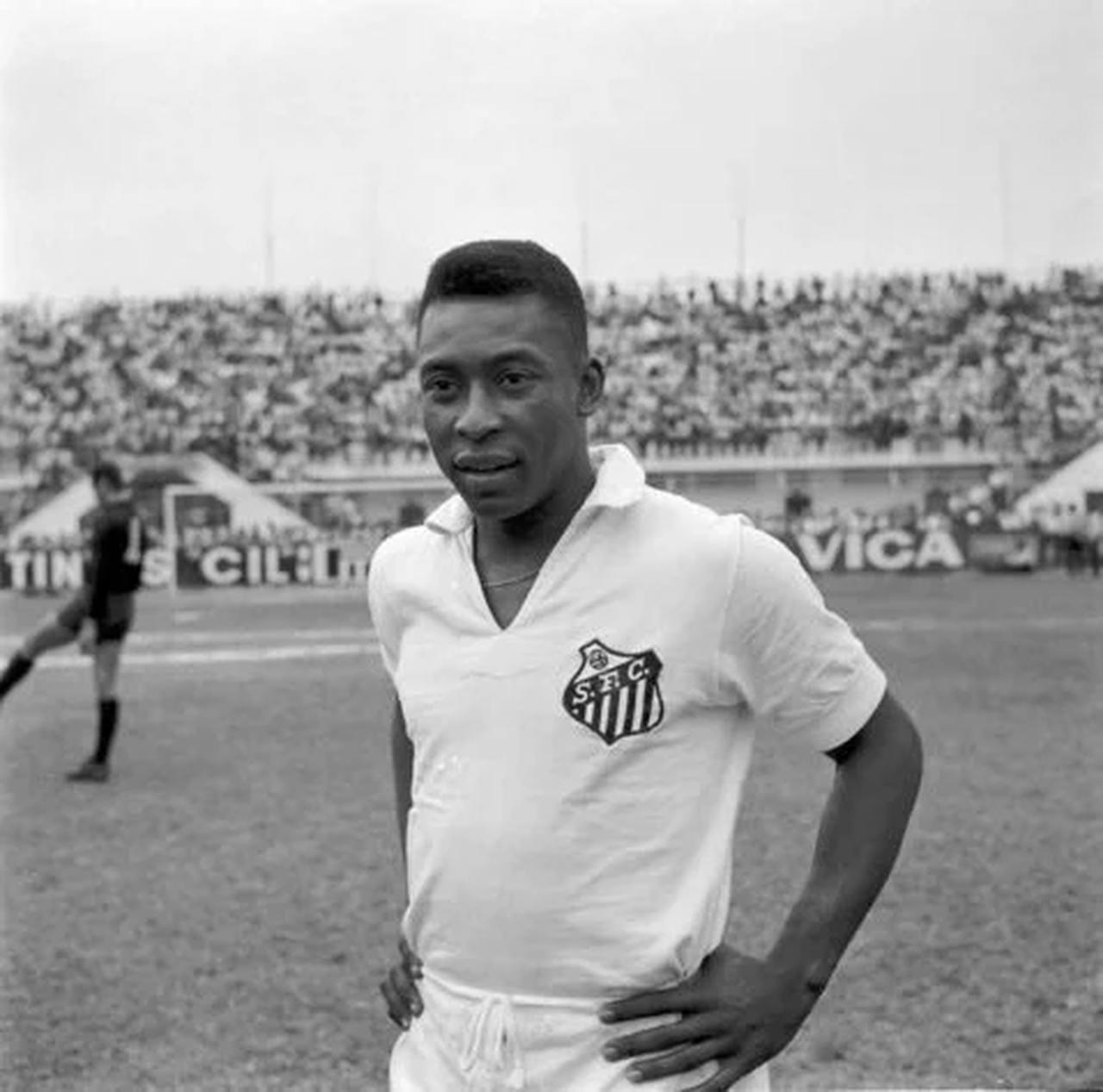 Vintage Press Photo Football, Santos Vs Corinthians, Pelé, 1964