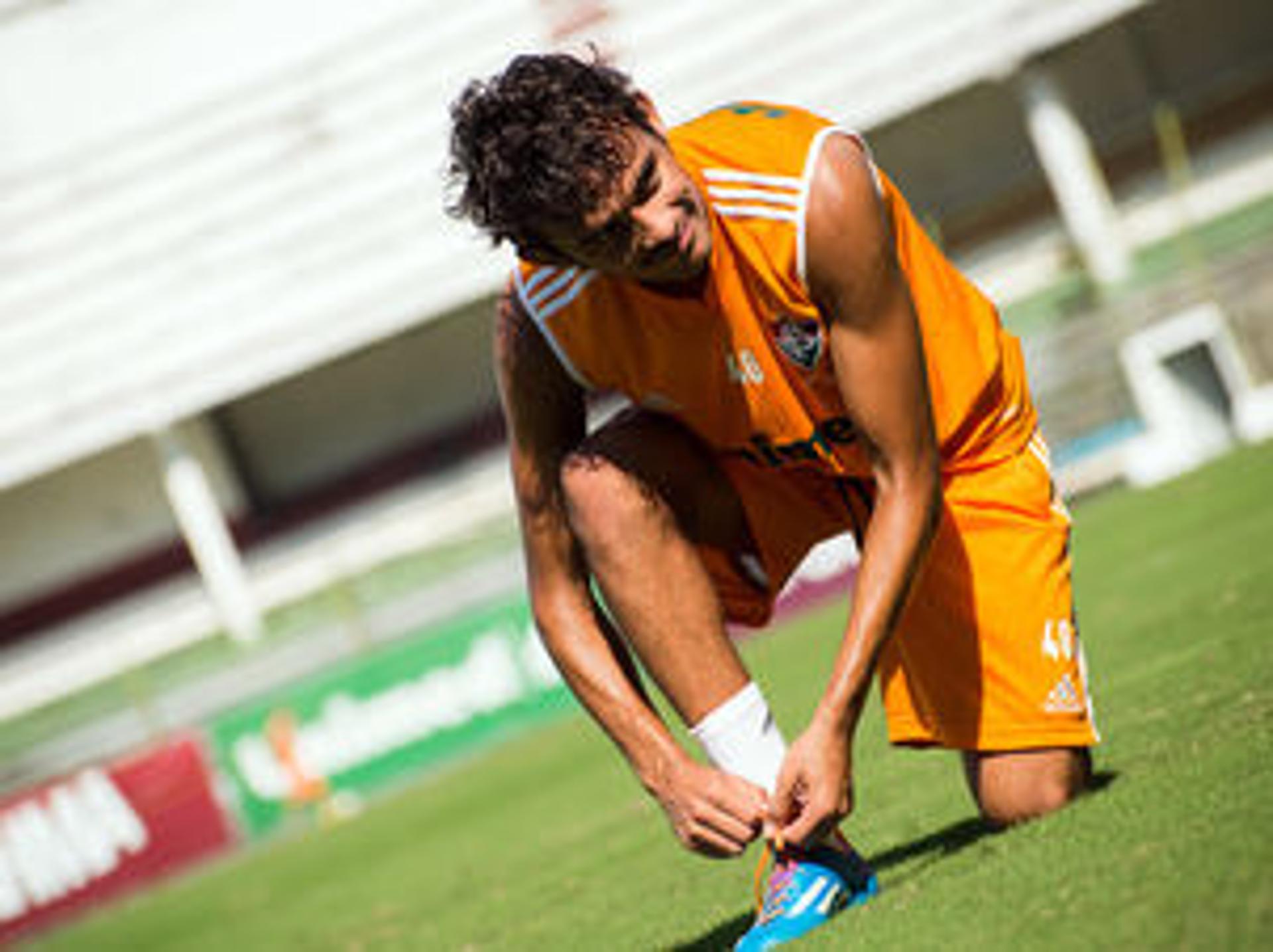 Gustavo Scarpa durante treinamento do Fluminense (Foto: Divulgação)