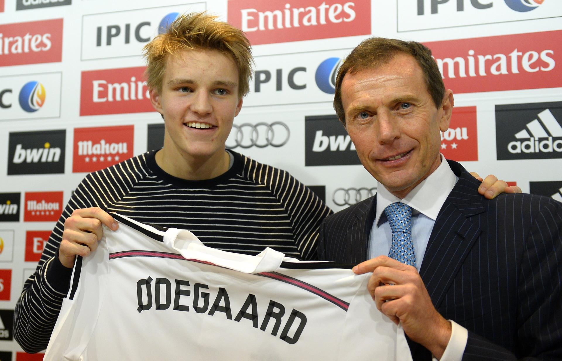 Martin Odegaard - Apresentação Real Madrid (Foto: Gerard Julien/AFP)