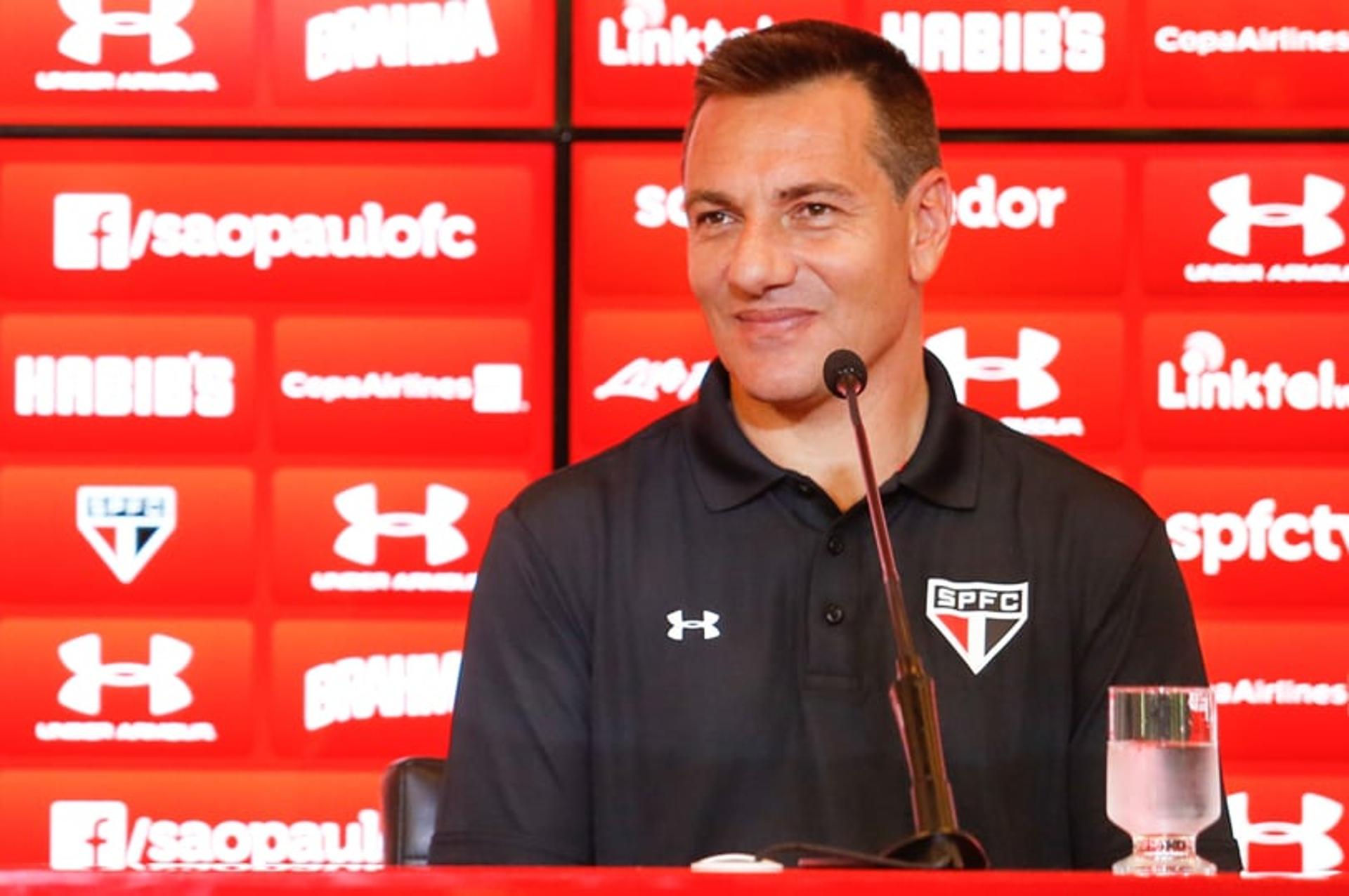 Apresentação novo técnico do São Paulo, Doriva (Foto: Marcello Zambrana/AGIF/Lancepress!)