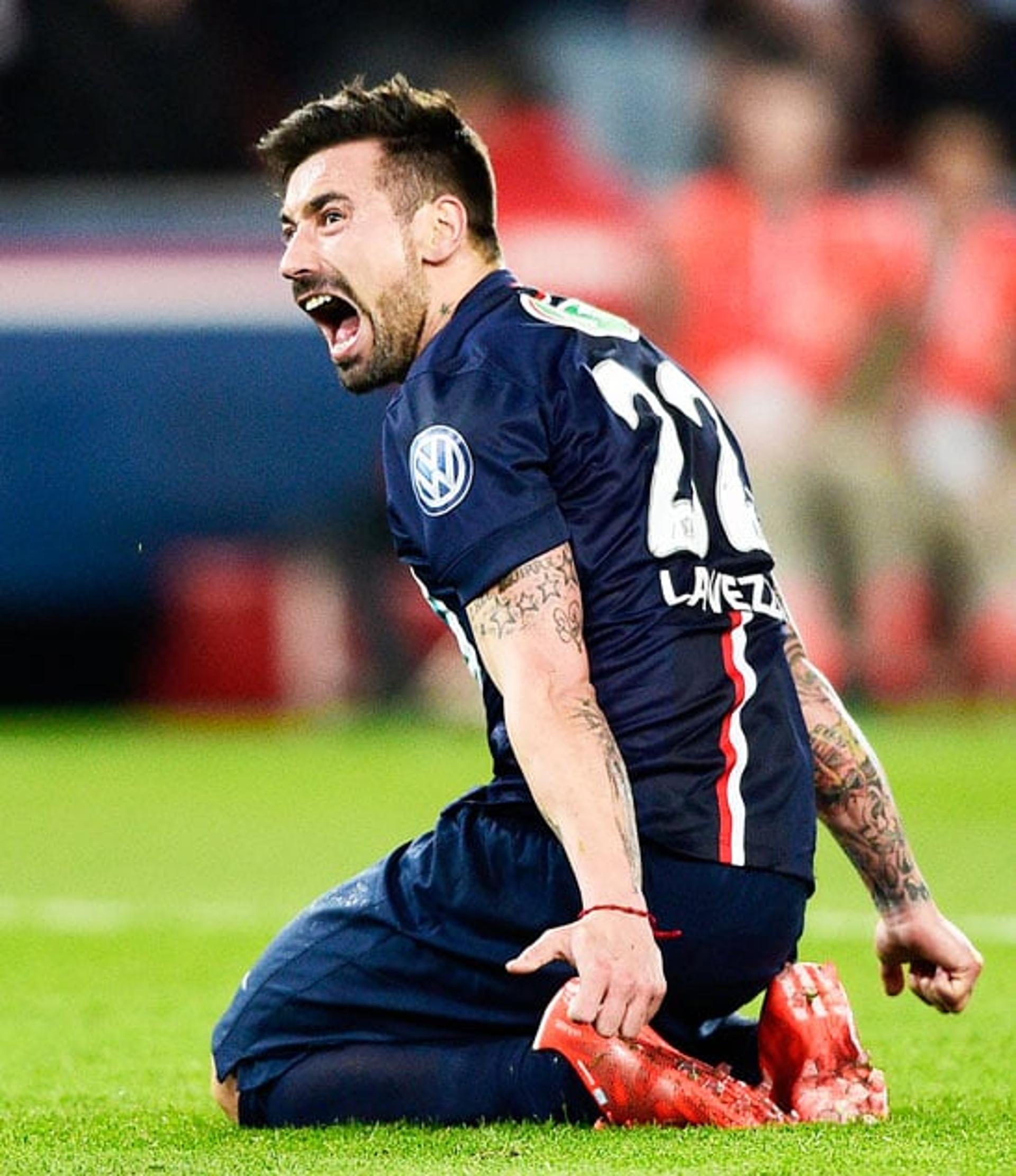 PSG x Saint-Étienne - Lavezzi (Foto: Martin Bureau/ AFP)