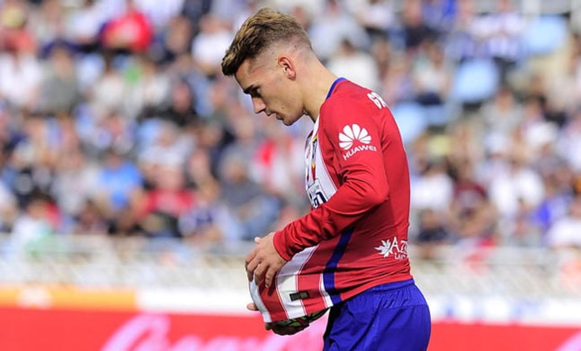 Griezmann fez o primeiro gol do Atlético de Madrid (Foto: Ander Gillenea / AFP)