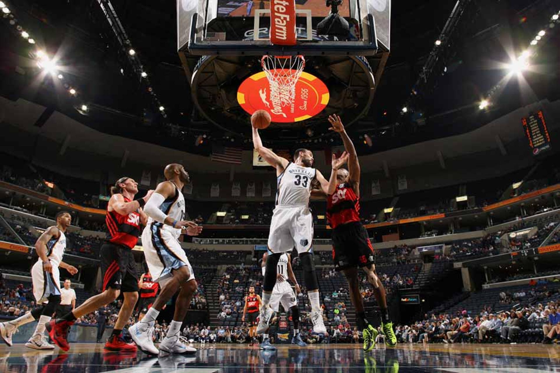 Flamengo x Memphis Grizzlies (Foto: Jeo Murphy/AFP)