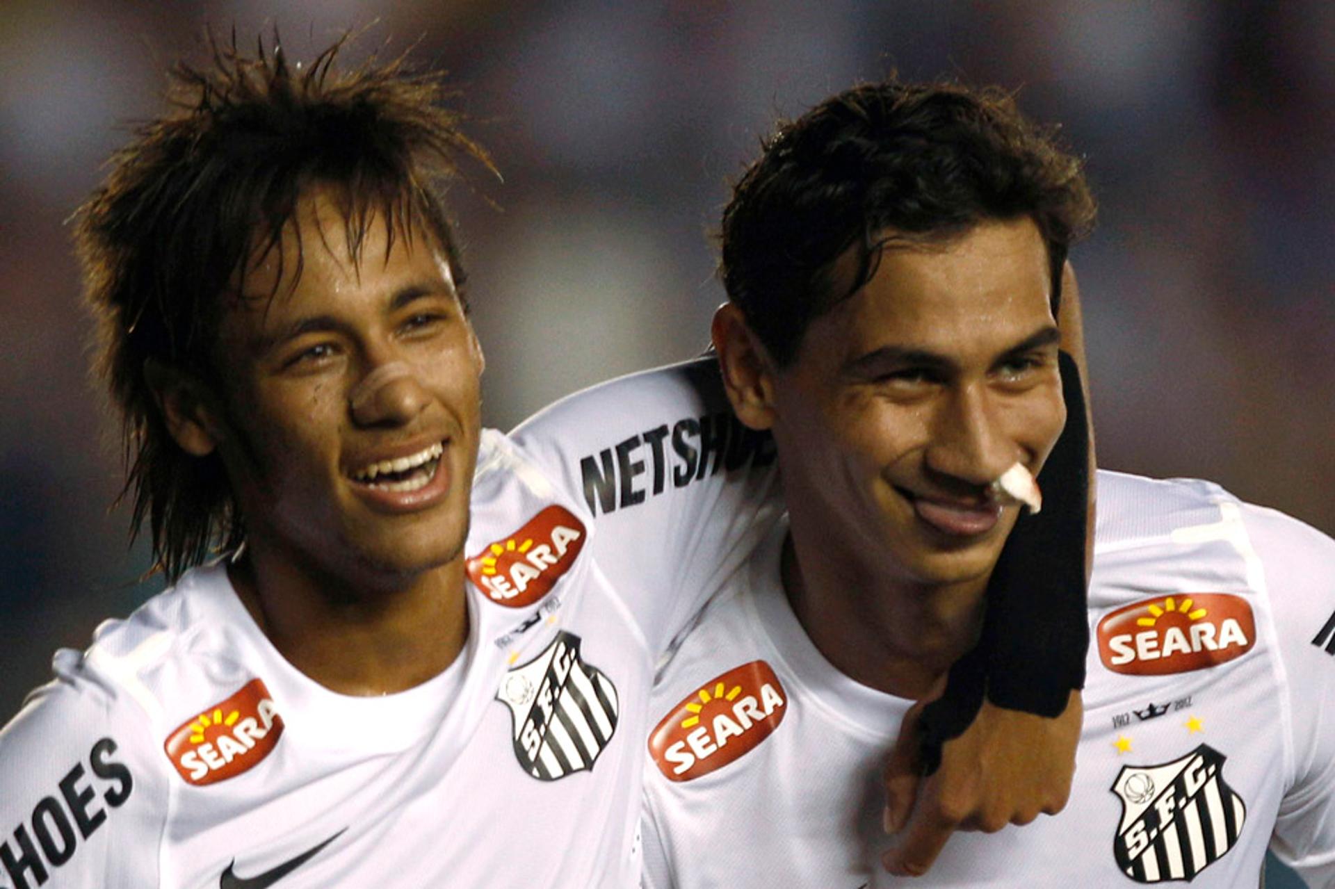 Neymar e Ganso - Santos 2012 (Foto: Paulo Whitaker/ REUTERS) Fluminense