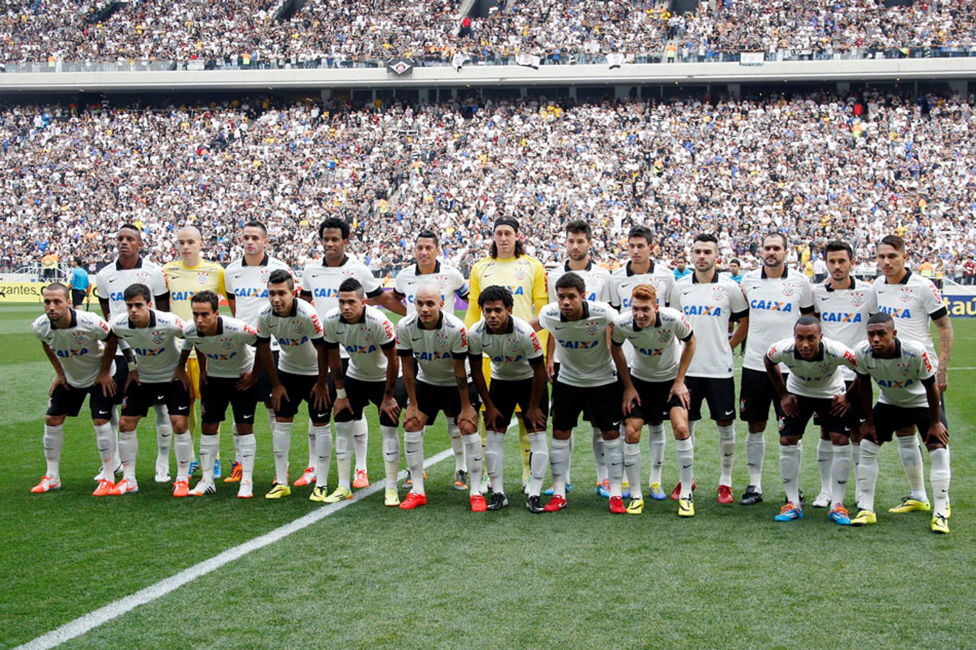 Time posado - Corinthians x Figueirense (Foto: Eduardo Viana/ LANCE!PRess)