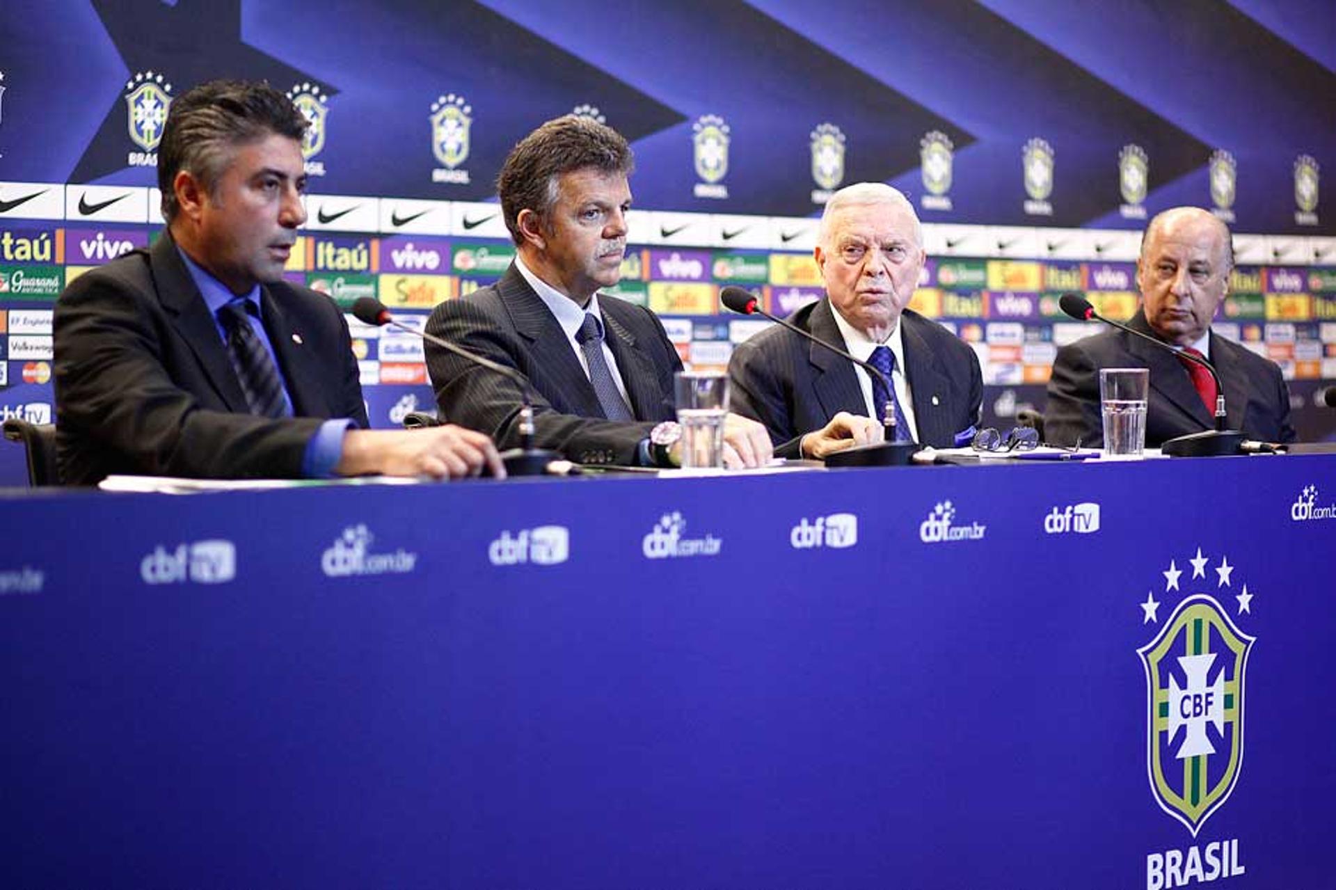 Gilmar Rinaldi  - Coletiva da CBF (Foto: Wagner Meier/ LANCE!Press)