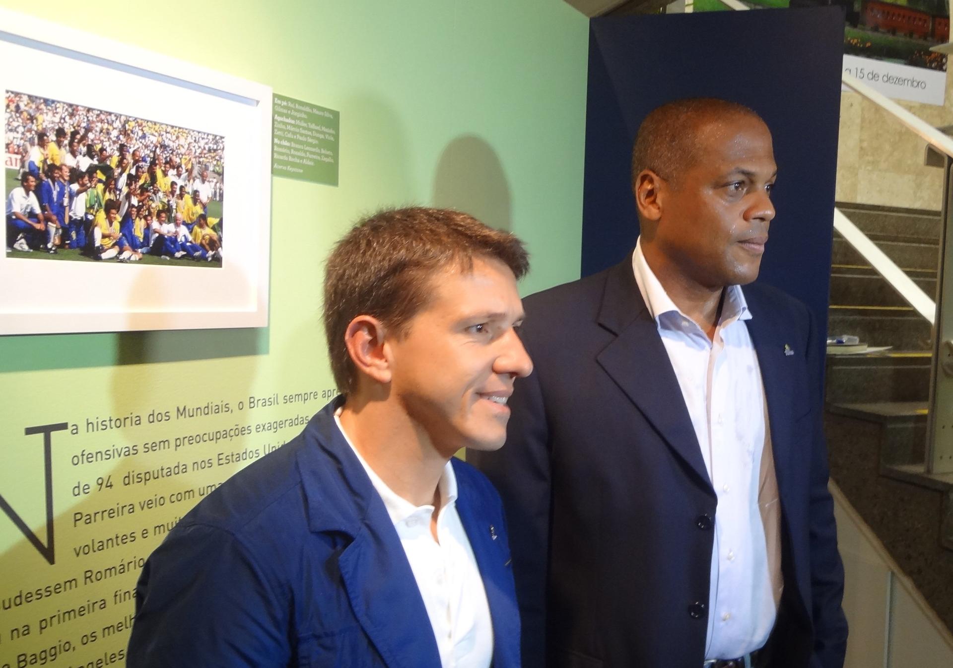 Juninho Paulista e Ronaldão em evento de Furnas (Foto: Igor Siqueira)