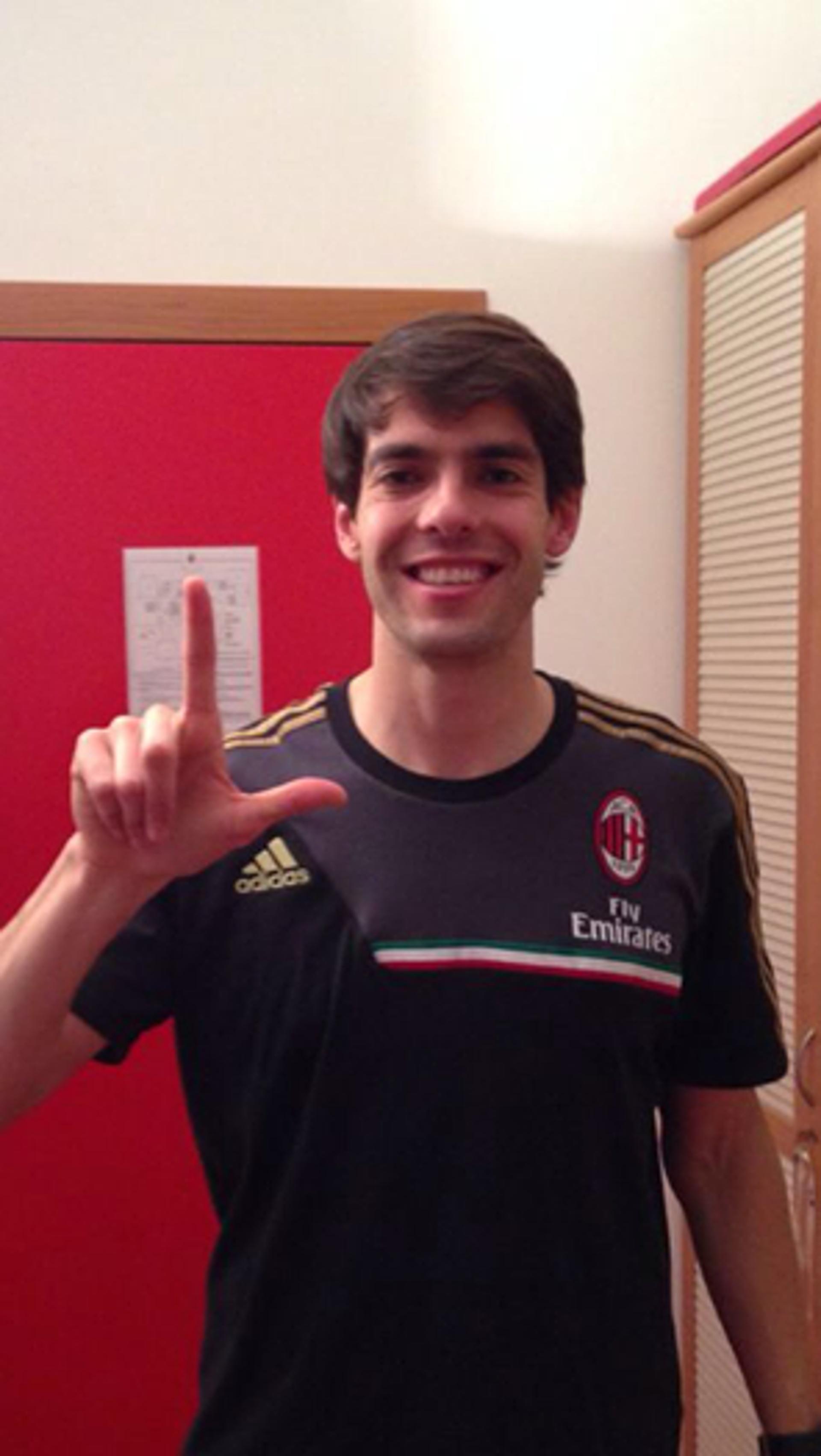 Kaká em apoio a Lais Souza (Foto: Reprodução)