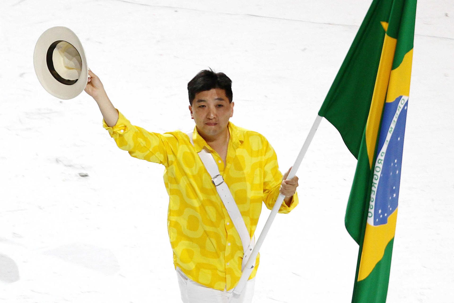 Pan 2011 - Hugo Hoyama - Bandeira (Foto: Jefferson Bernardes/VIPCOMM)