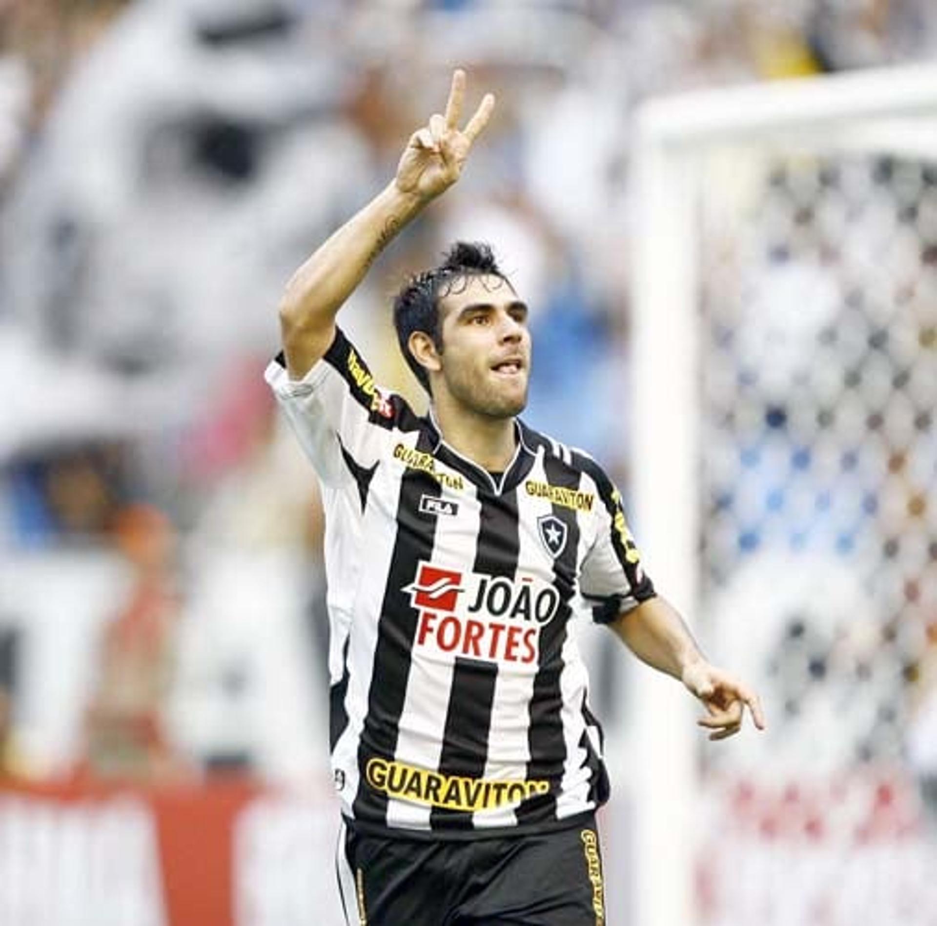 Herrera comemora gol - Botafogo x Ceará (Foto: Cleber Mendes)