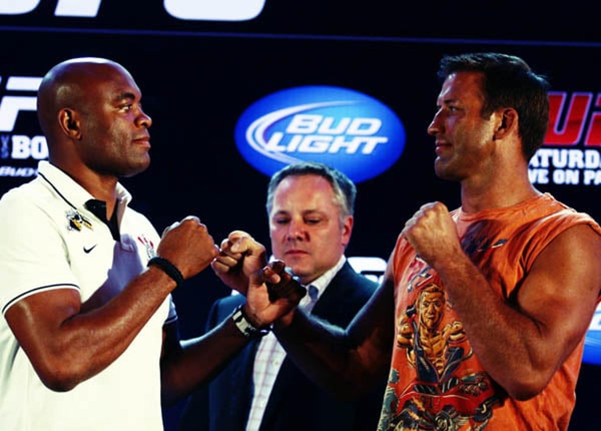 Anderson Silva e Stephan Bonnar - Coletiva UFC Rio 3 (Foto: Agência Lance!)