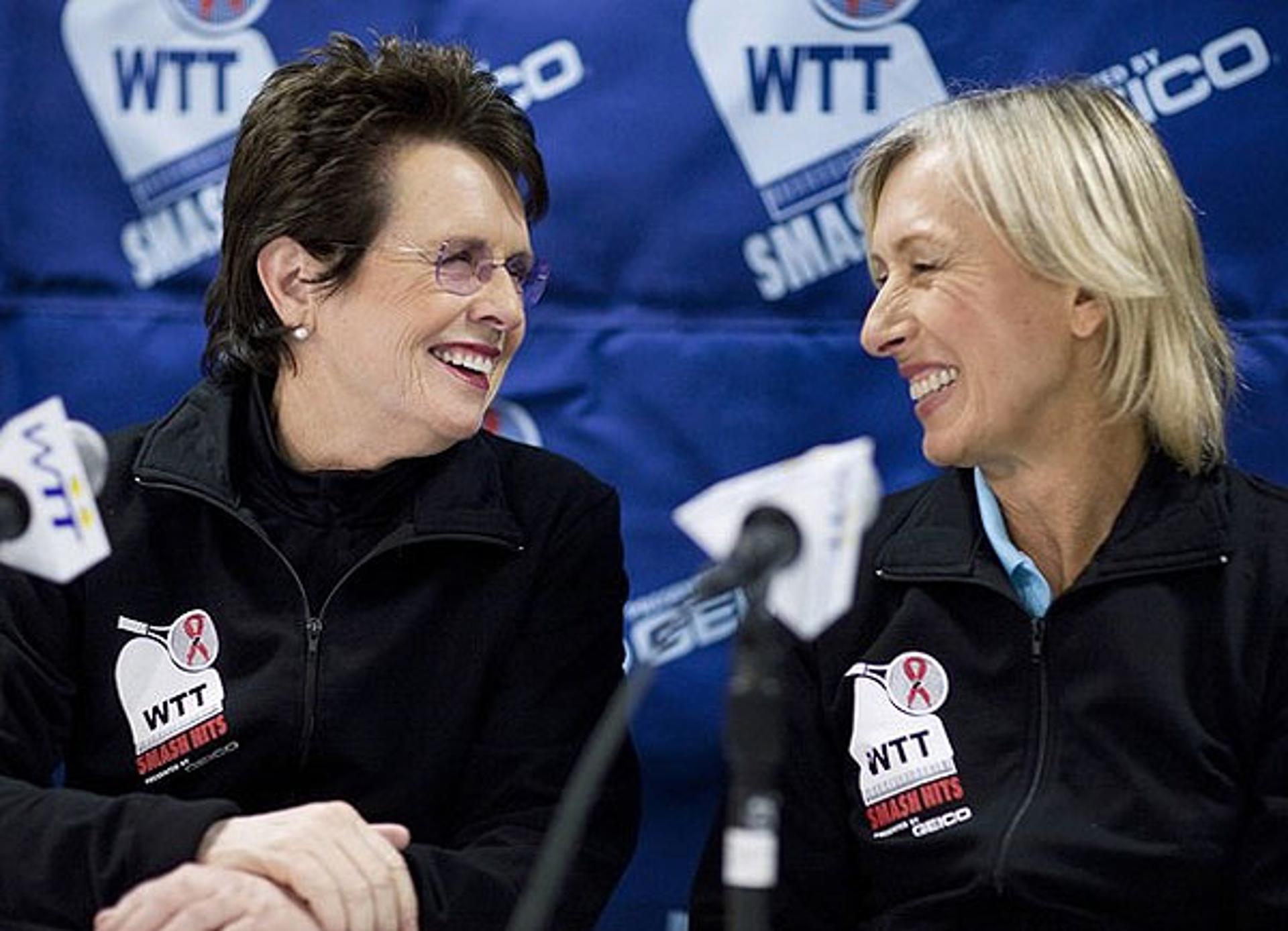 Billie Jean King e Martina Navratilova (Foto: Reuters)