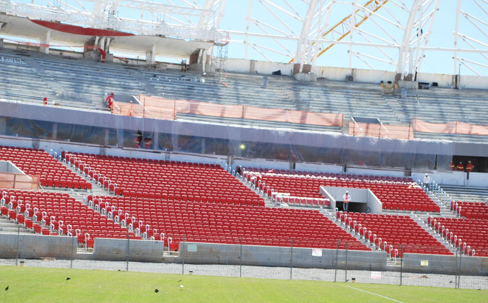 Obras de modernização do Beira-Rio (Foto: Eduardo Moura)