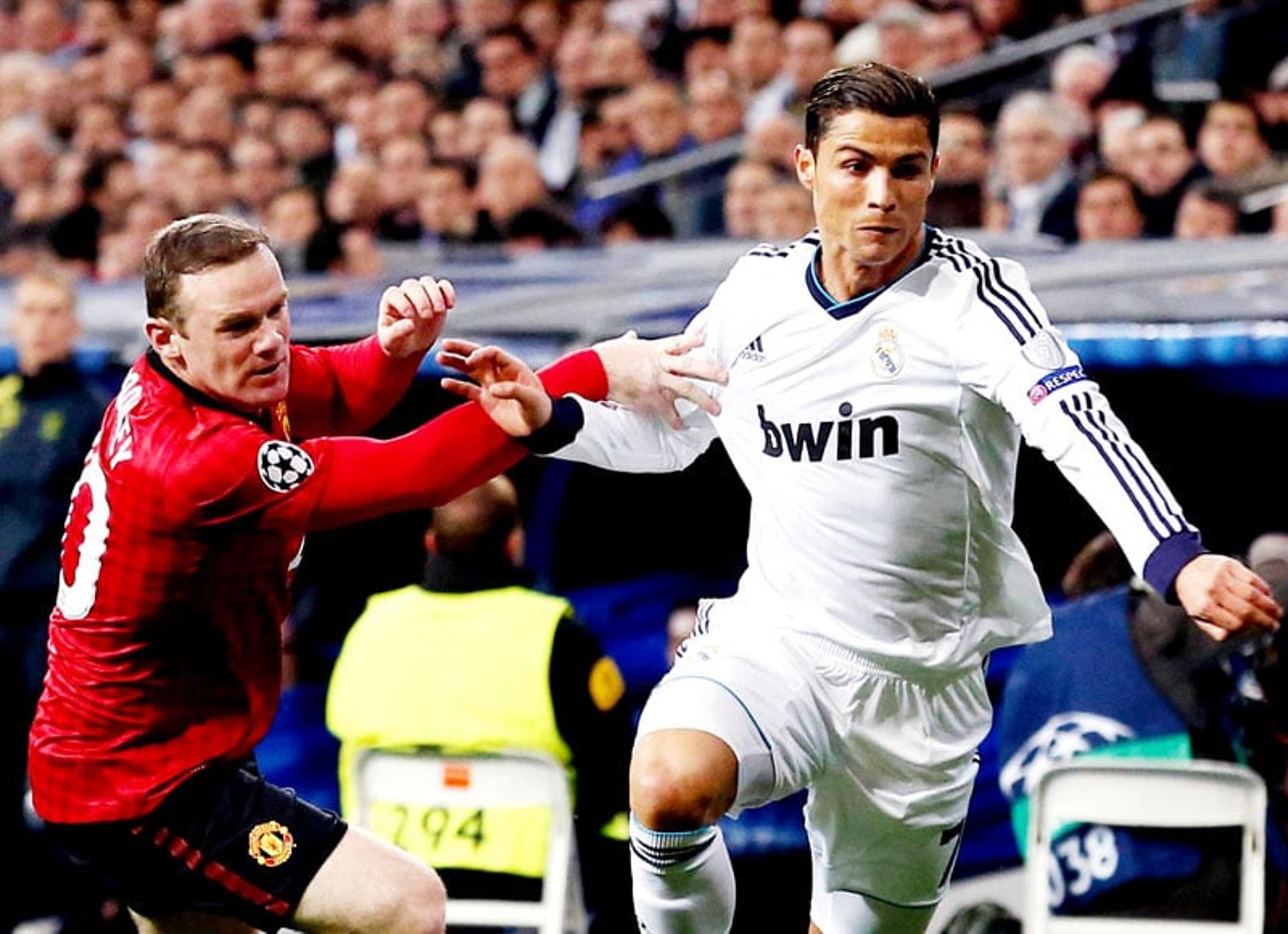 Real Madrid x Manchester United - Liga dos Campeões - Wayne Rooney e Cristiano Ronaldo (Foto: Cesar Manso/AFP)