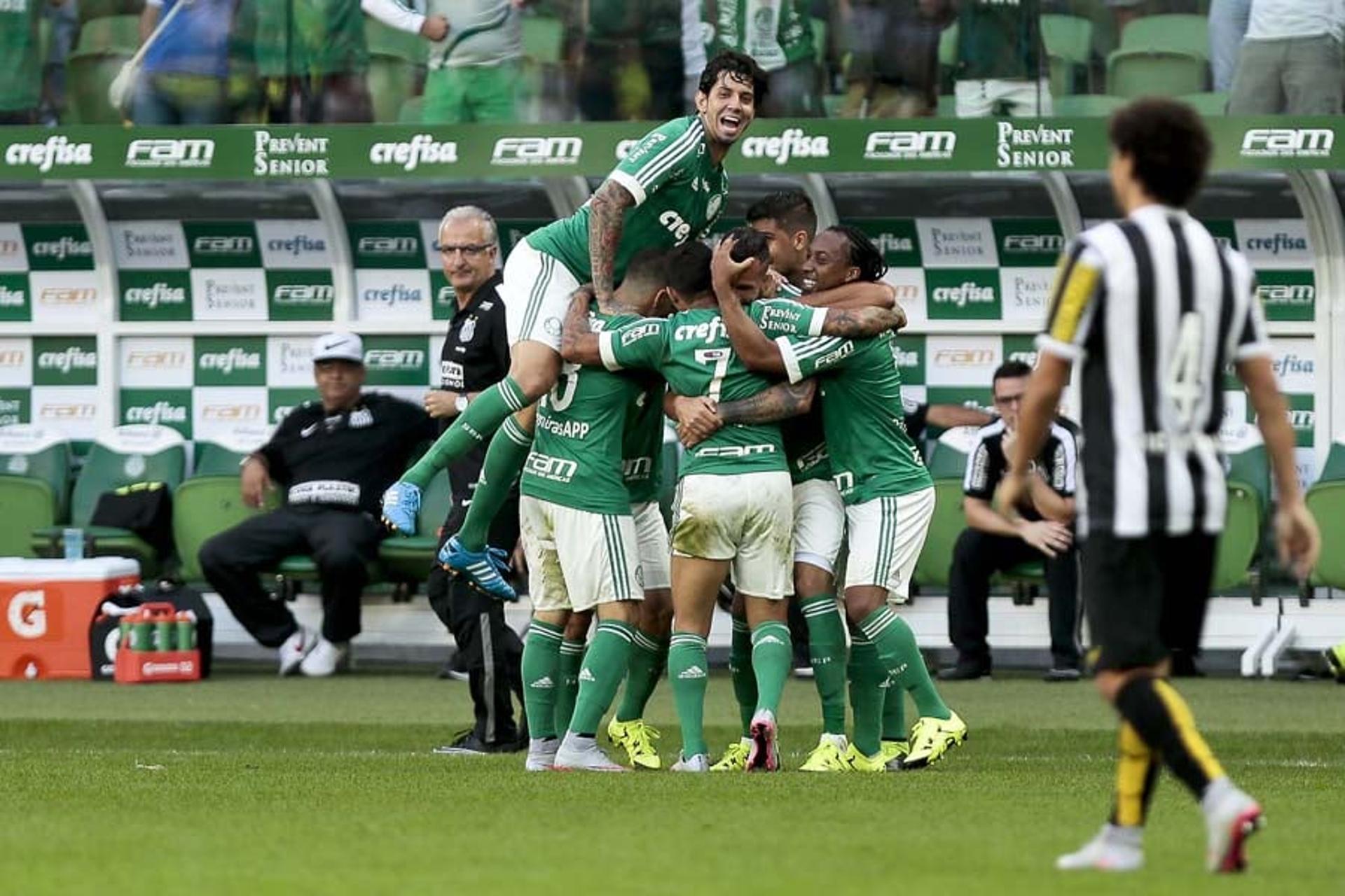 Palmeiras x Santos em 19/07/2015 (Foto: Ale Cabral/Lancepress!)