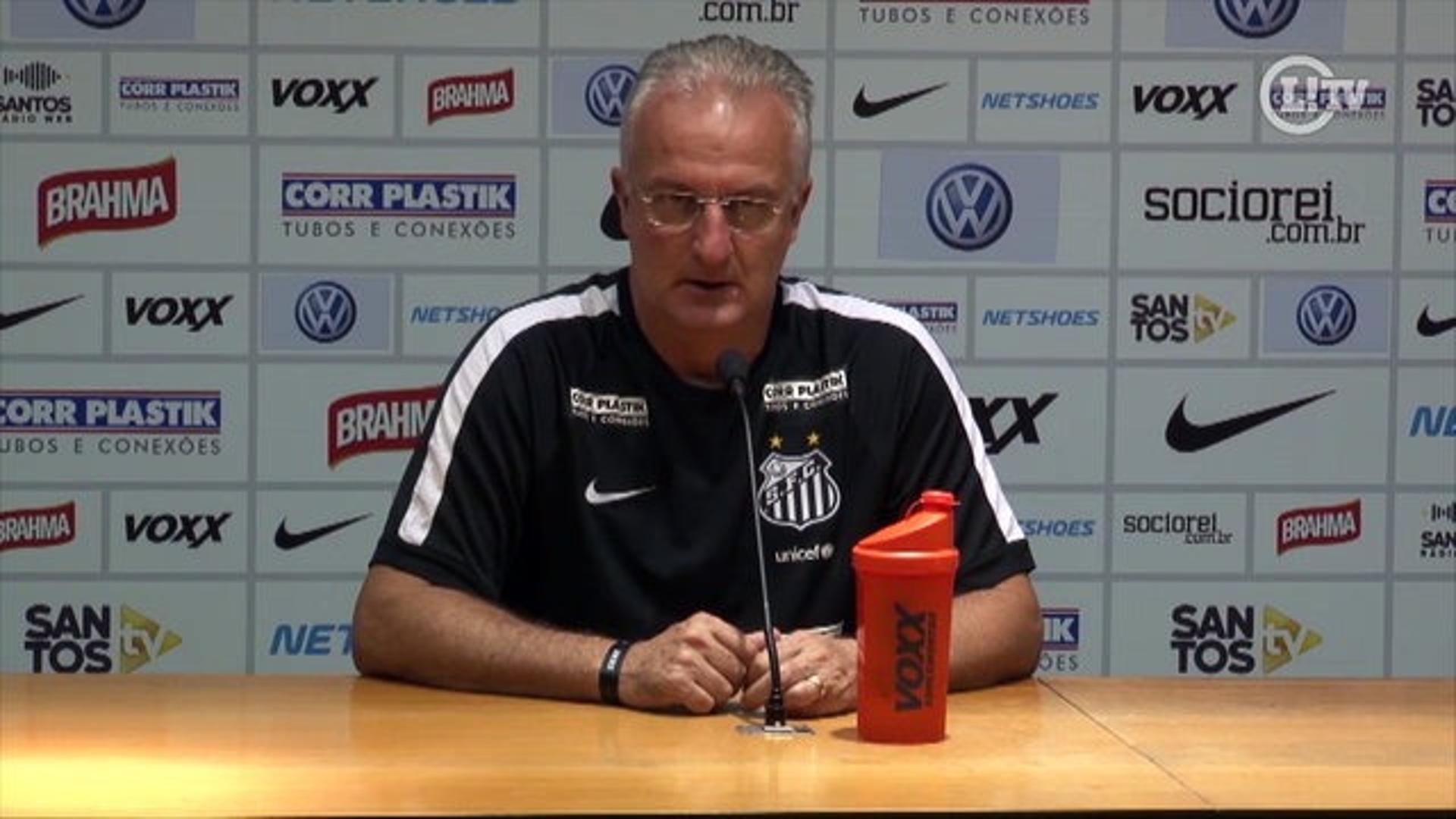 Dorival nega 'acomodação' do Santos em chances de gol desperdiçadas