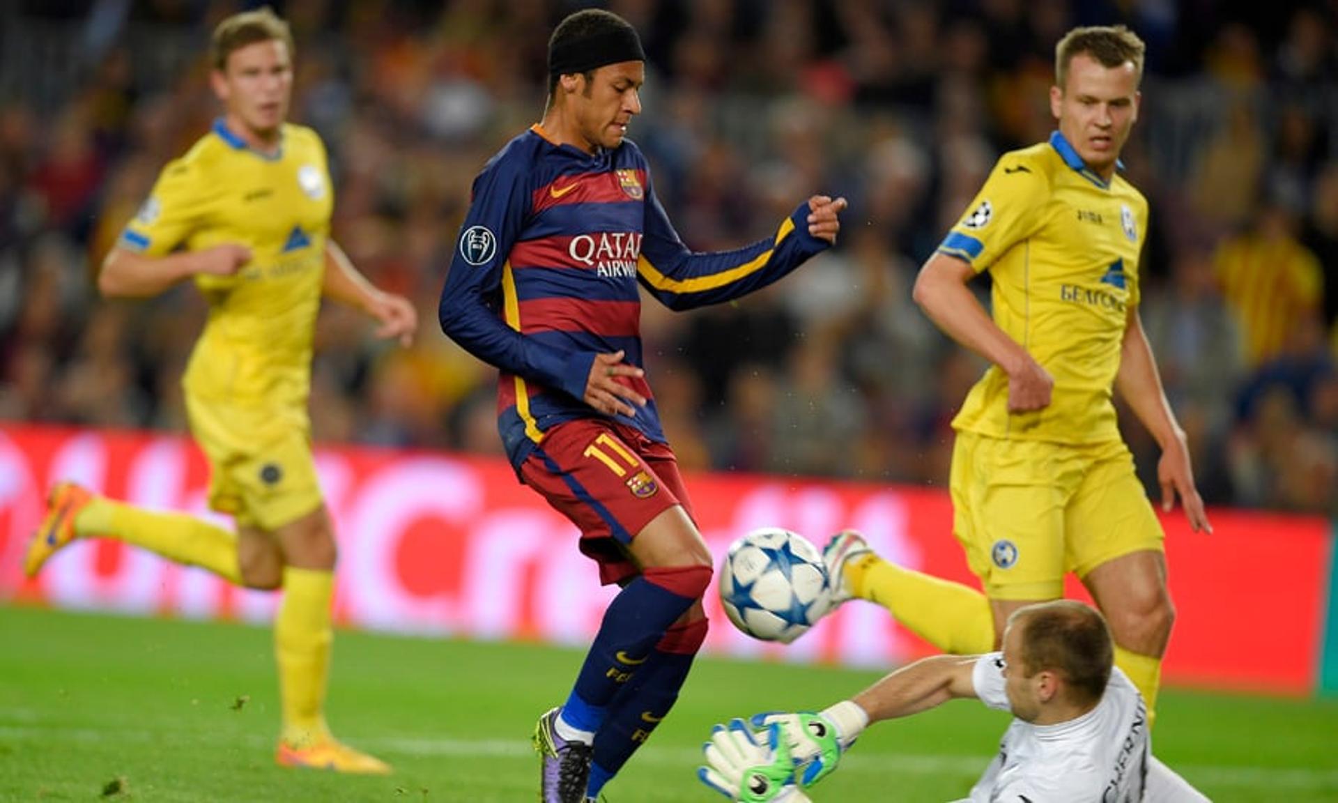 Barcelona x Bate (Foto: LLUIS GENE/AFP)