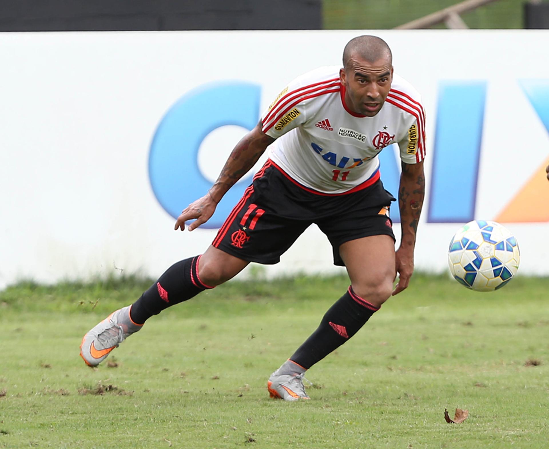 Treino Flamengo - Emerson Sheik (Foto: Cleber Mendes/Lancepress!)