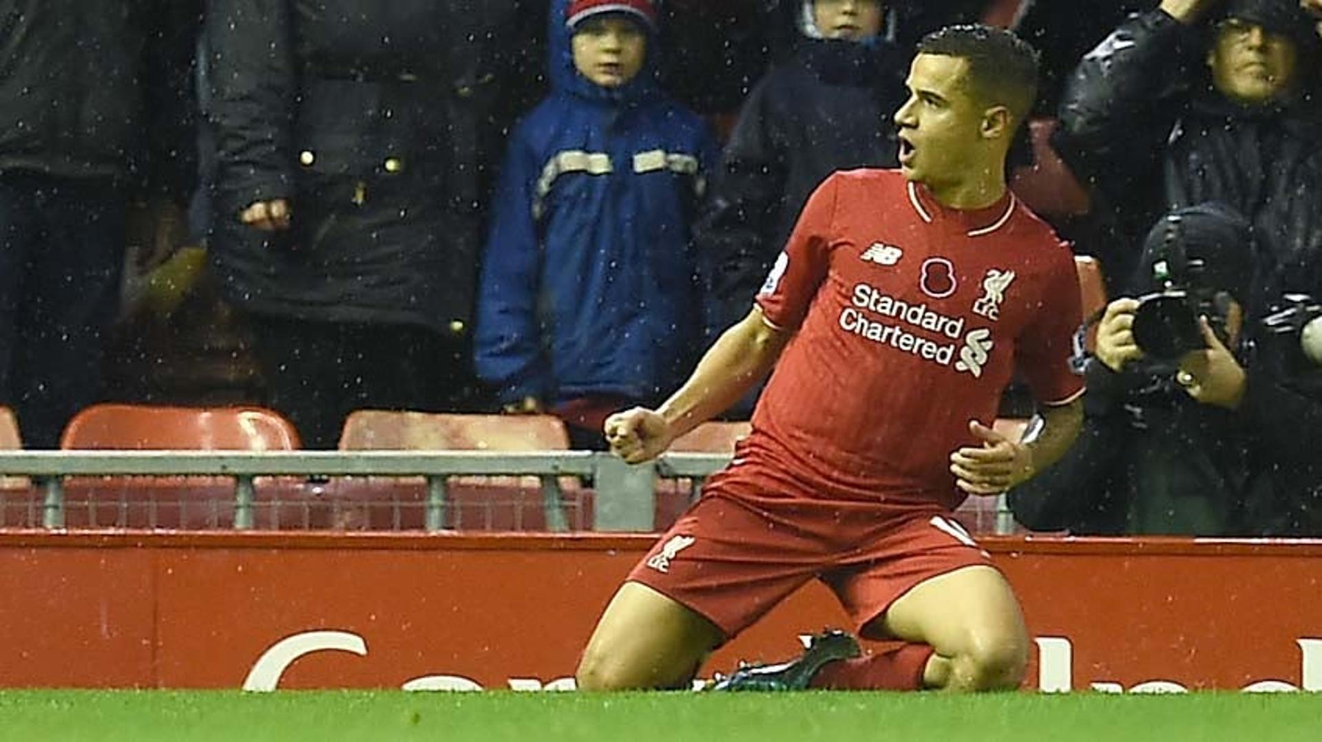 HOME - Liverpool x Crystal Palace - Campeonato Inglês - Philippe Coutinho (Foto: Paul Ellis/AFP)