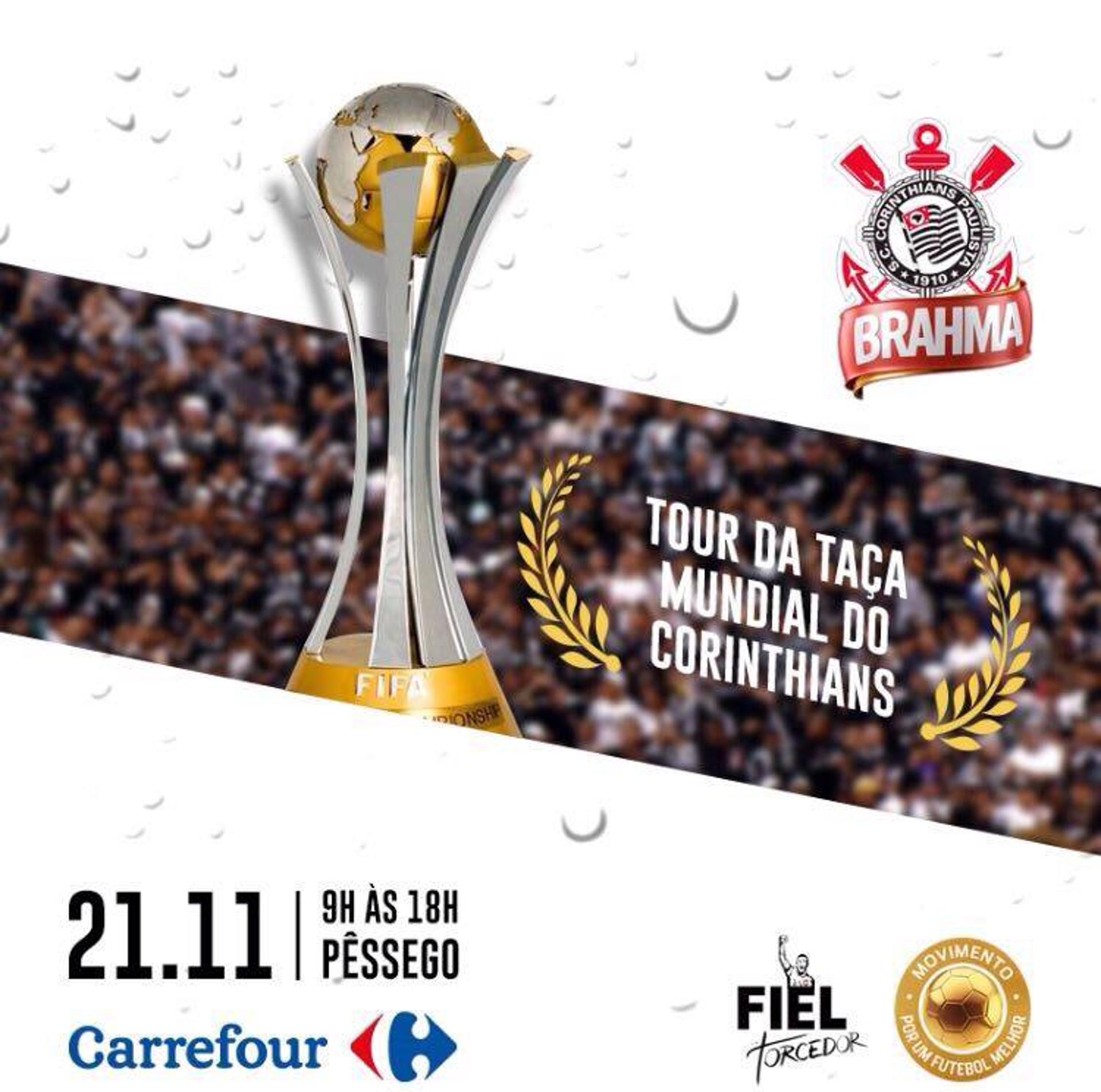 Taça do Corinthians será exibida