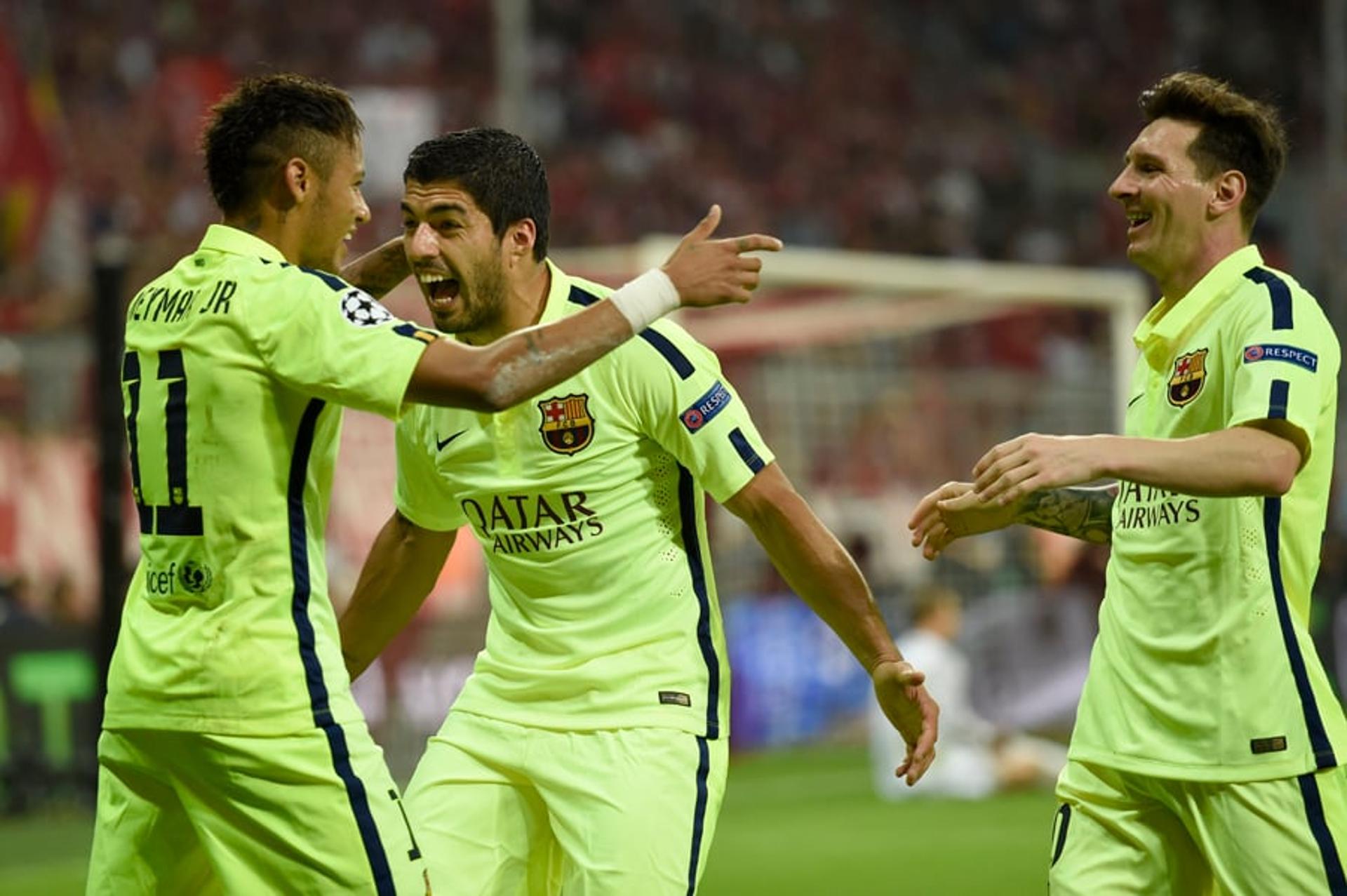 Neymar, Suarez e Messi (Foto: AFP / ODD ANDERSEN)