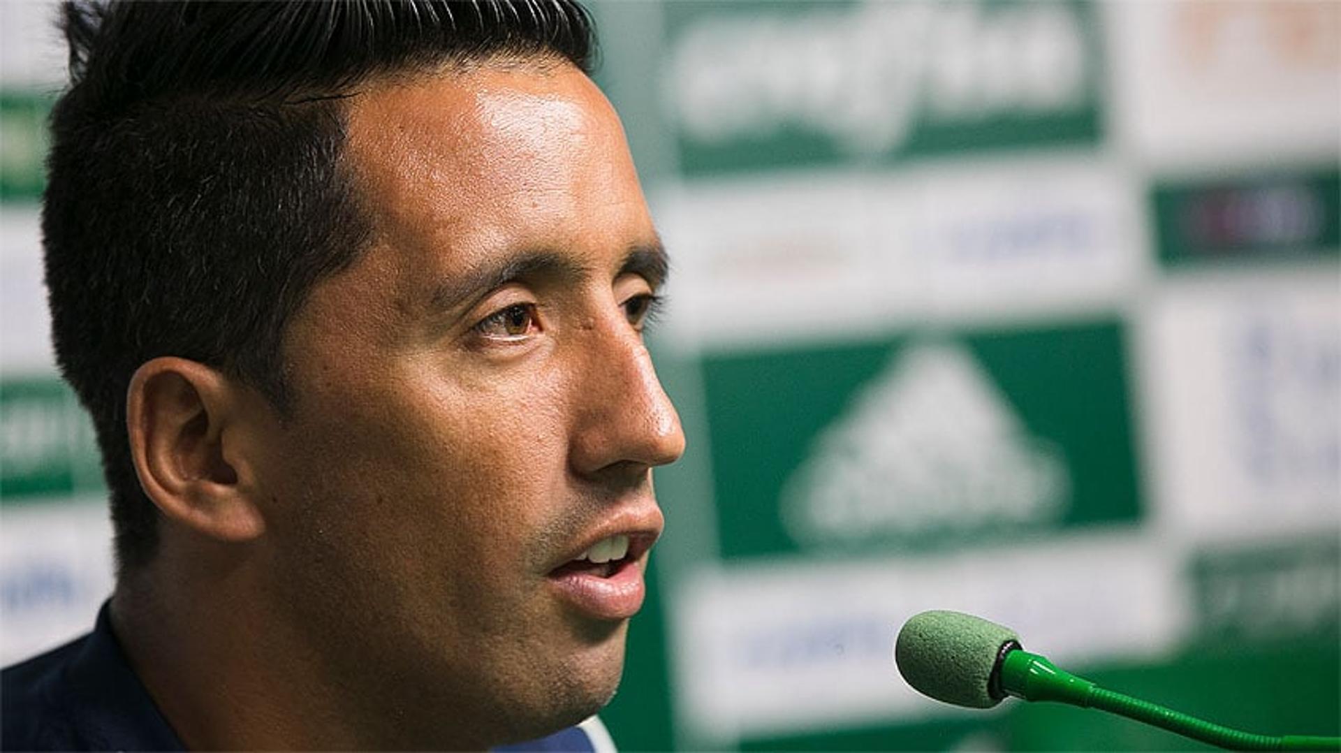 HOME - Entrevista coletiva no Palmeiras - Lucas Barrios (Foto: Daniel Vorley/AGIF/LANCE!Press)