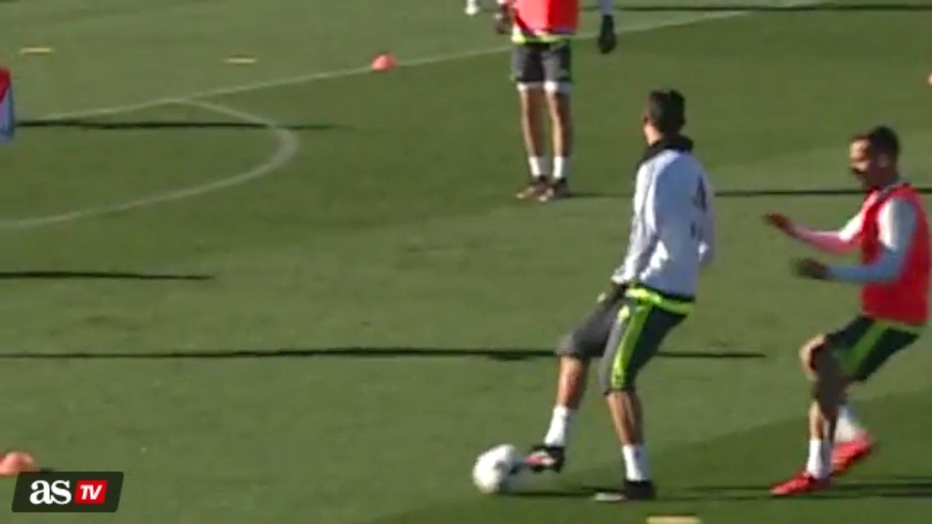 Inspirado, CR7 mostra habilidade com passes em treino do Real