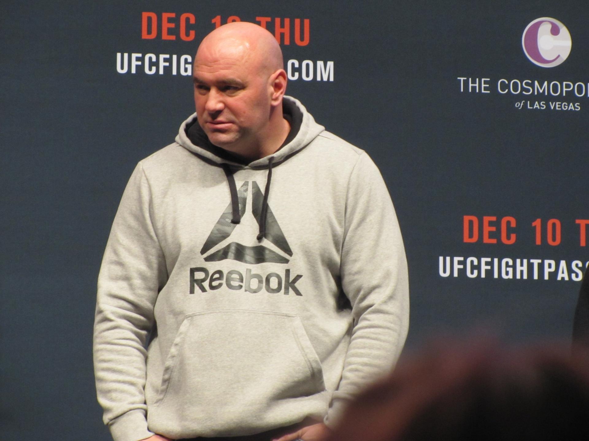 Dana White participou de pesagem oficial