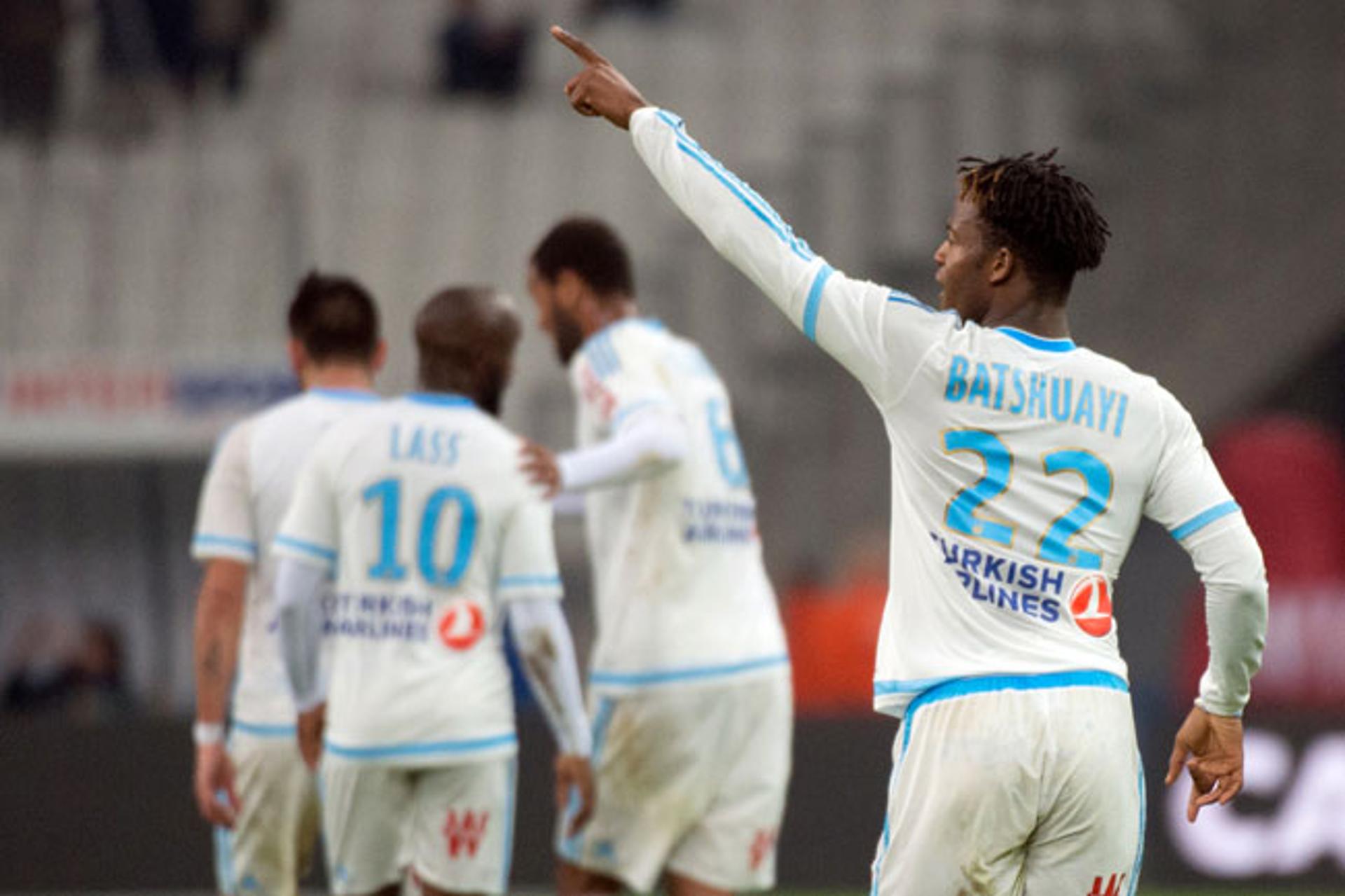 Batshuayi marcou o gol do Olympique (Foto: Bertrand Langlois / AFP)