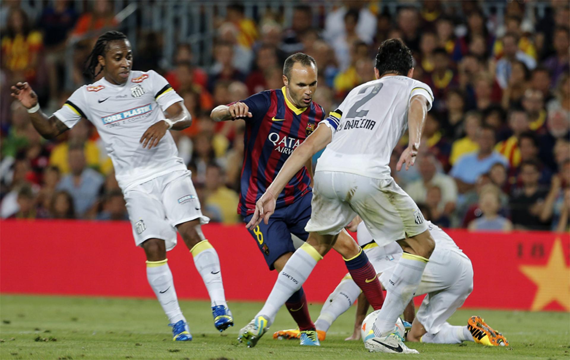 Barcelona x Santos (foto:AFP)