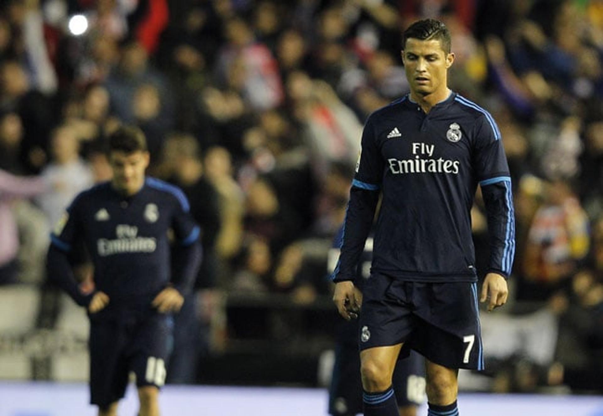 Cristiano Ronaldo passou em branco contra o Valencia (Foto: José Jordan / AFP)