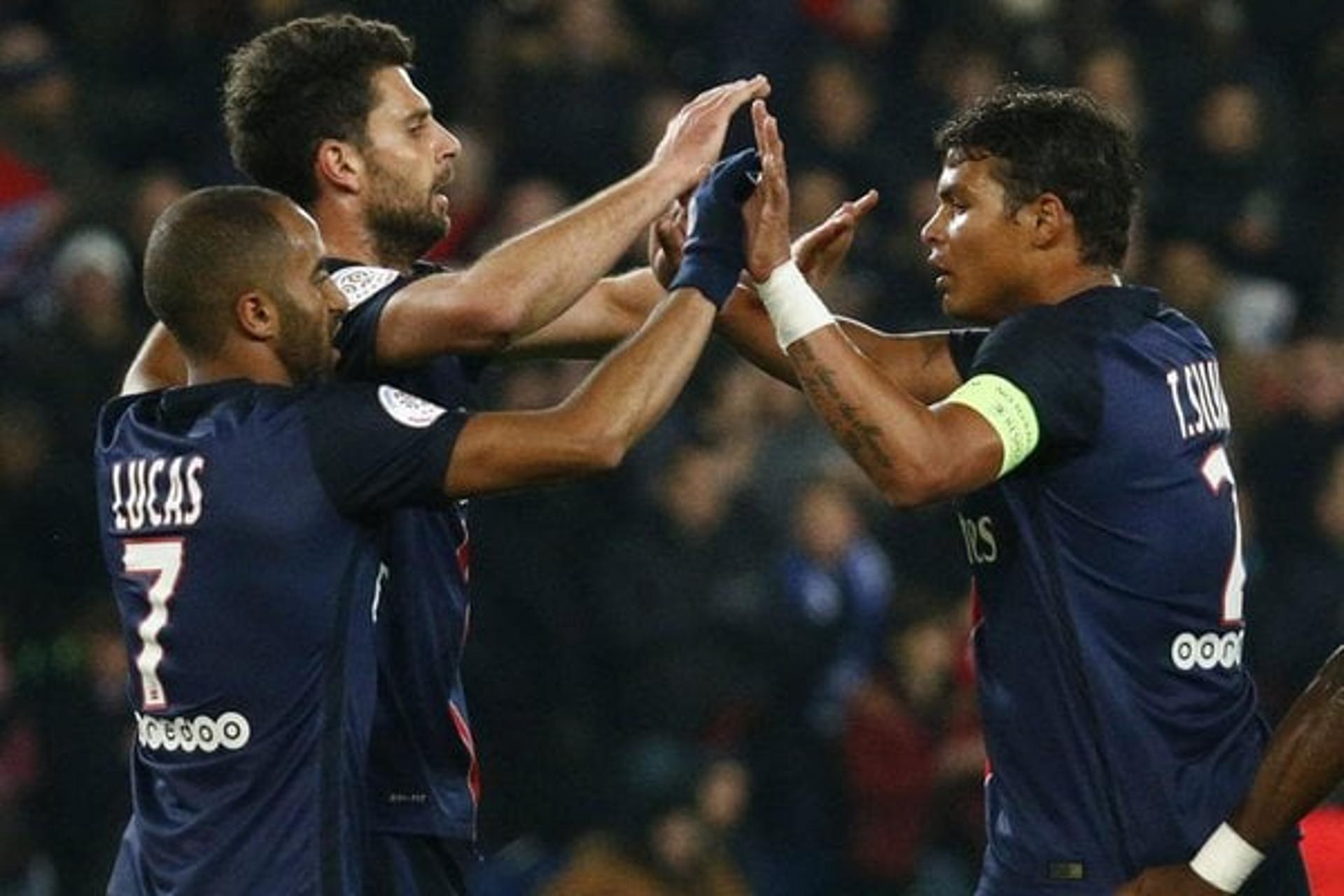 Thiago Silva - PSG x Bastia (Foto: Reprodução / Twitter)