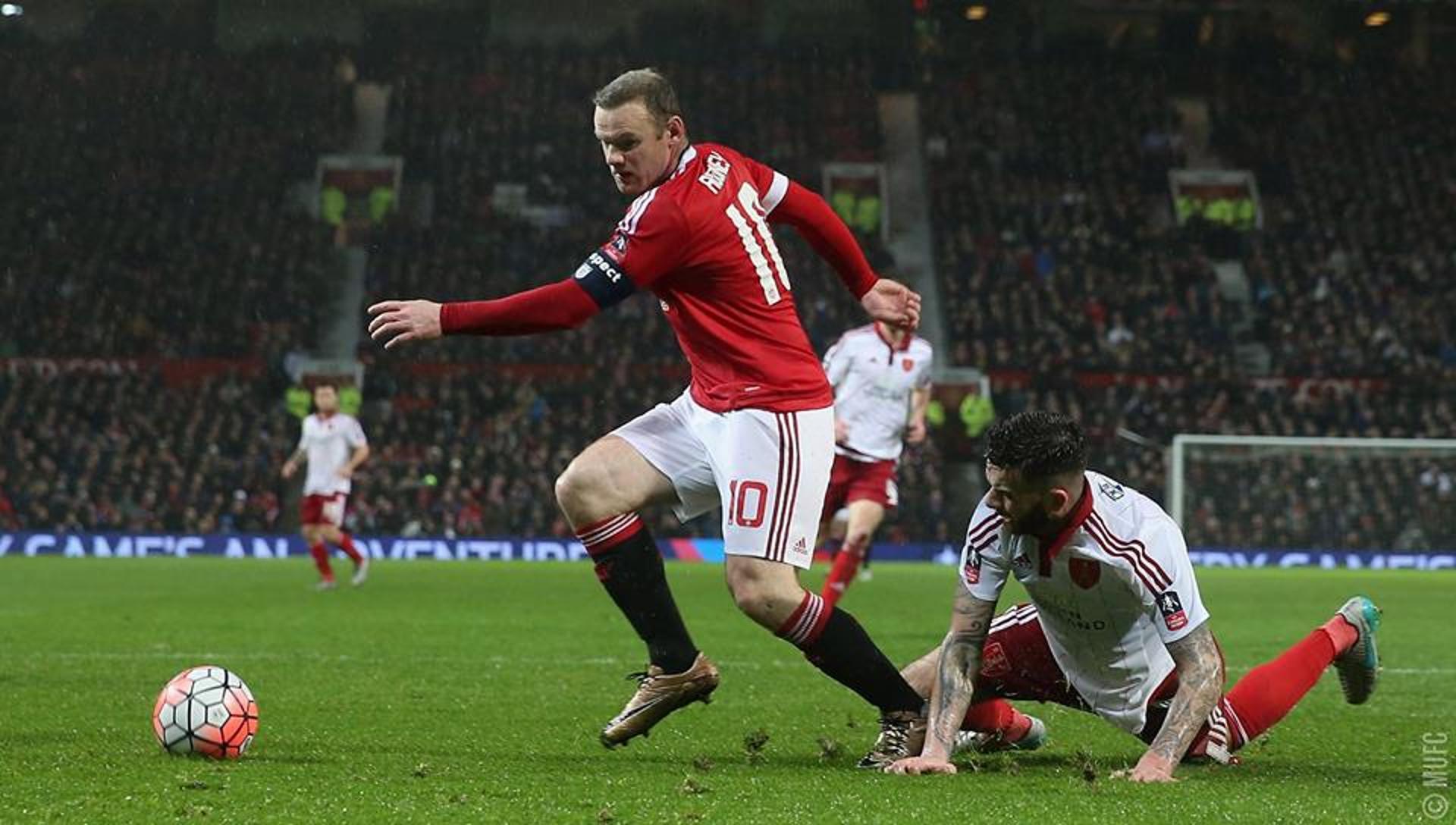 Rooney - Manchester United x Sheffield United (Foto: Reprodução / Facebook)