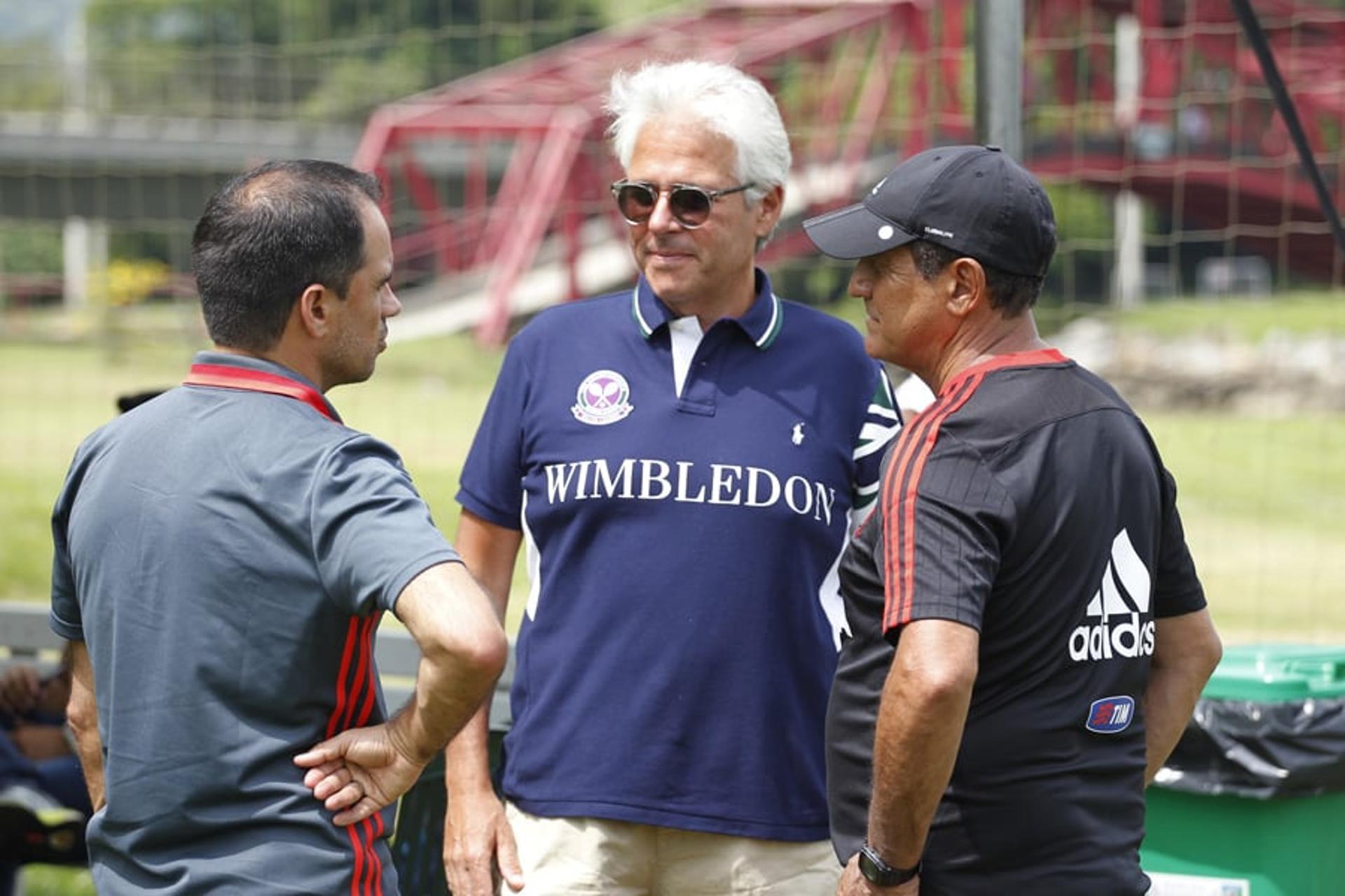 Flamengo - Caetano, Godinho e Muricy em Mangaratiba (foto:Gilvan de Souza/Flamengo)