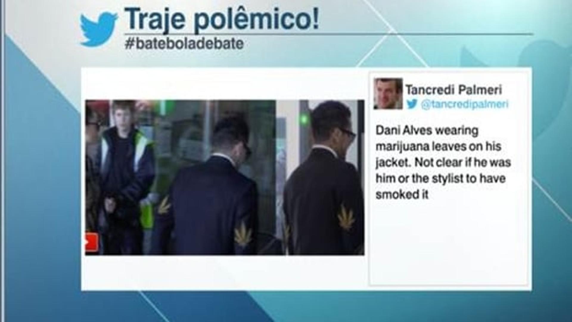 Daniel Alves - Folha de Maconha (Foto: Reprodução)