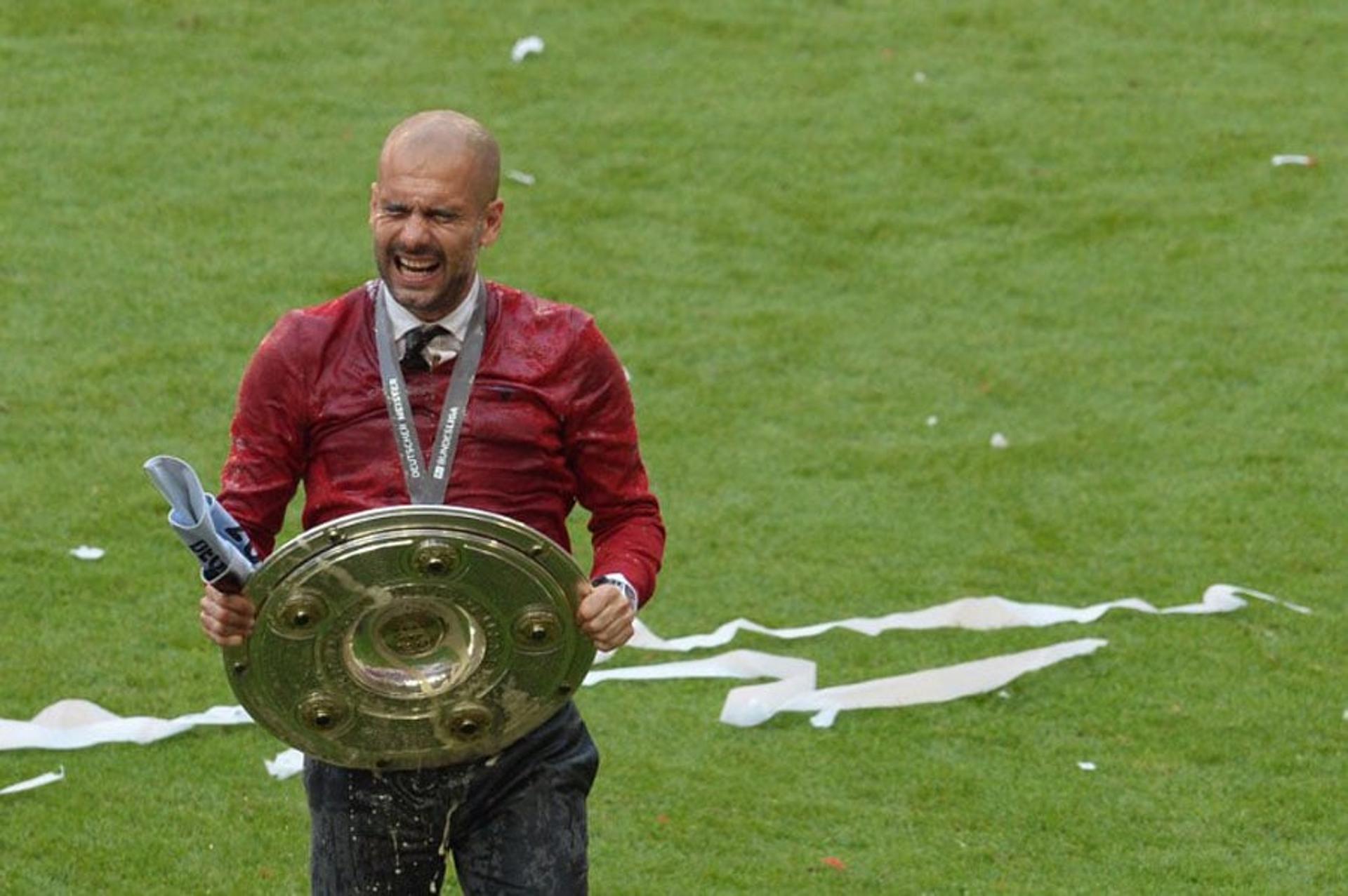 Em sua primeira temporada no Bayern, Guardiola conquistou o Campeonato Alemão