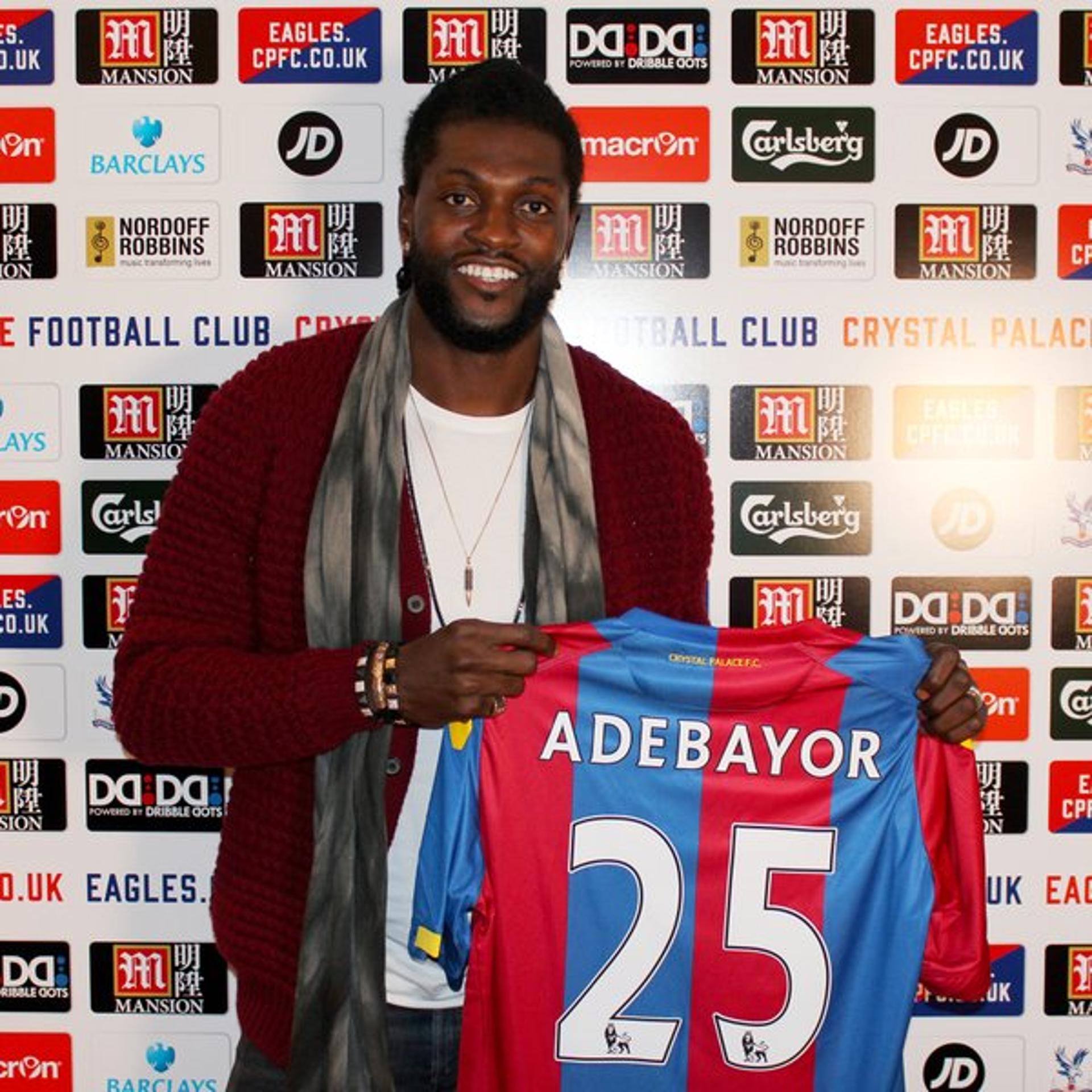 Adebayor no Crystal Palace (Foto: Divulgação)