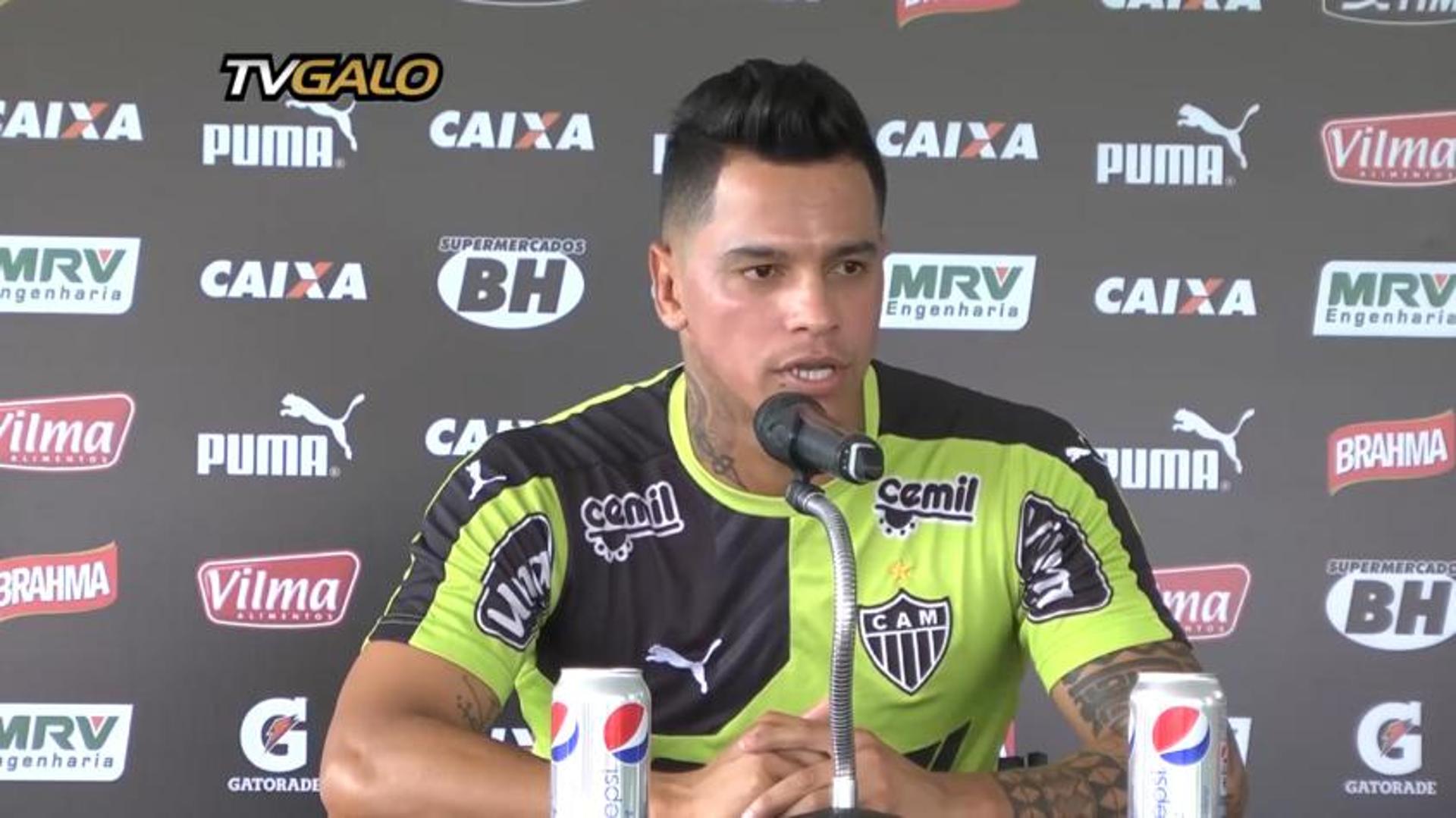 Giovanni Augusto coletiva de despedida do Atlético-MG