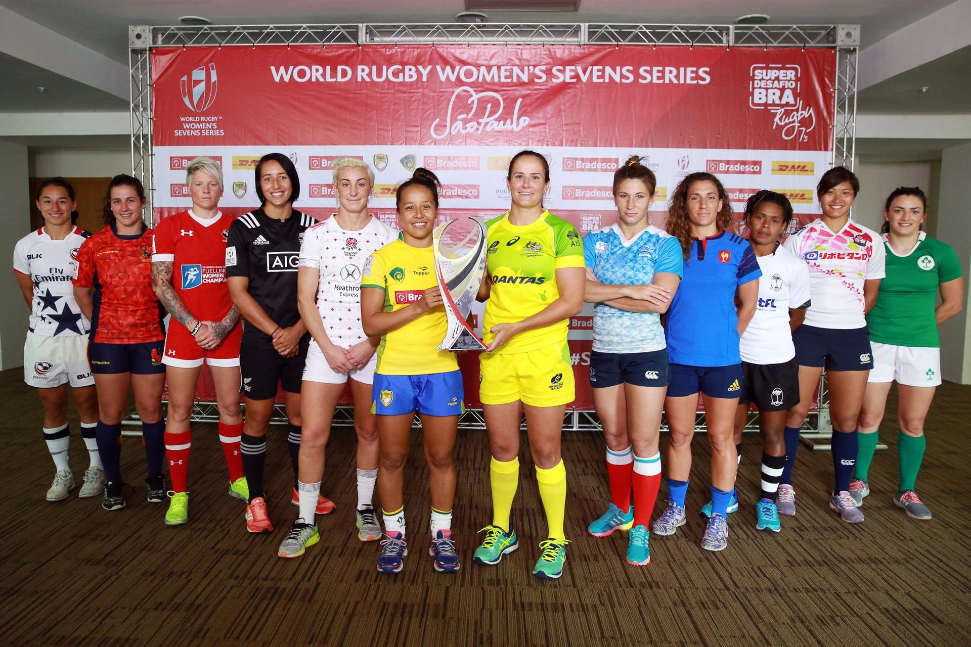 Capitãs da Seleção Brasileira Feminina de Rúgbi (Foto: João Neto/Fotojump)