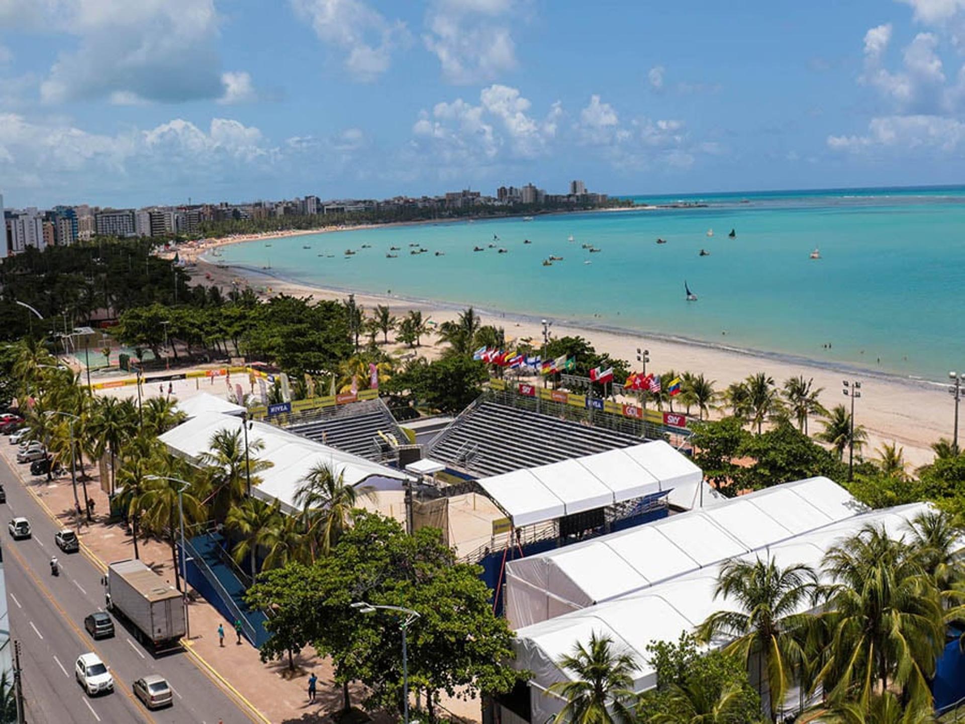 CIRCUITO MUNDIAL: Maceió volta a receber evento mundial após 20 anos (foto:Matheus Vidal/CBV)