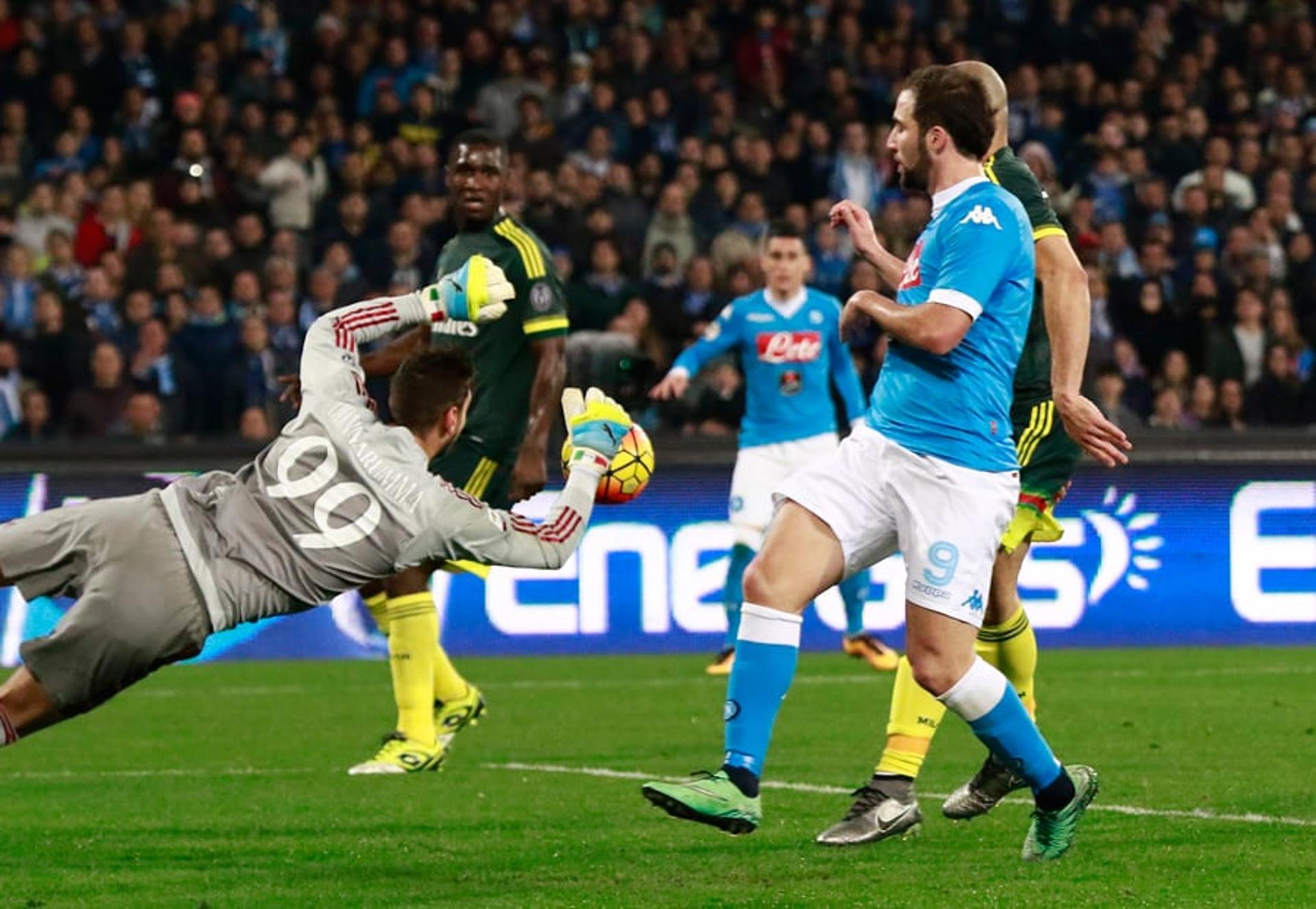 Napoli x Milan (foto:CARLO HERMANN / AFP)