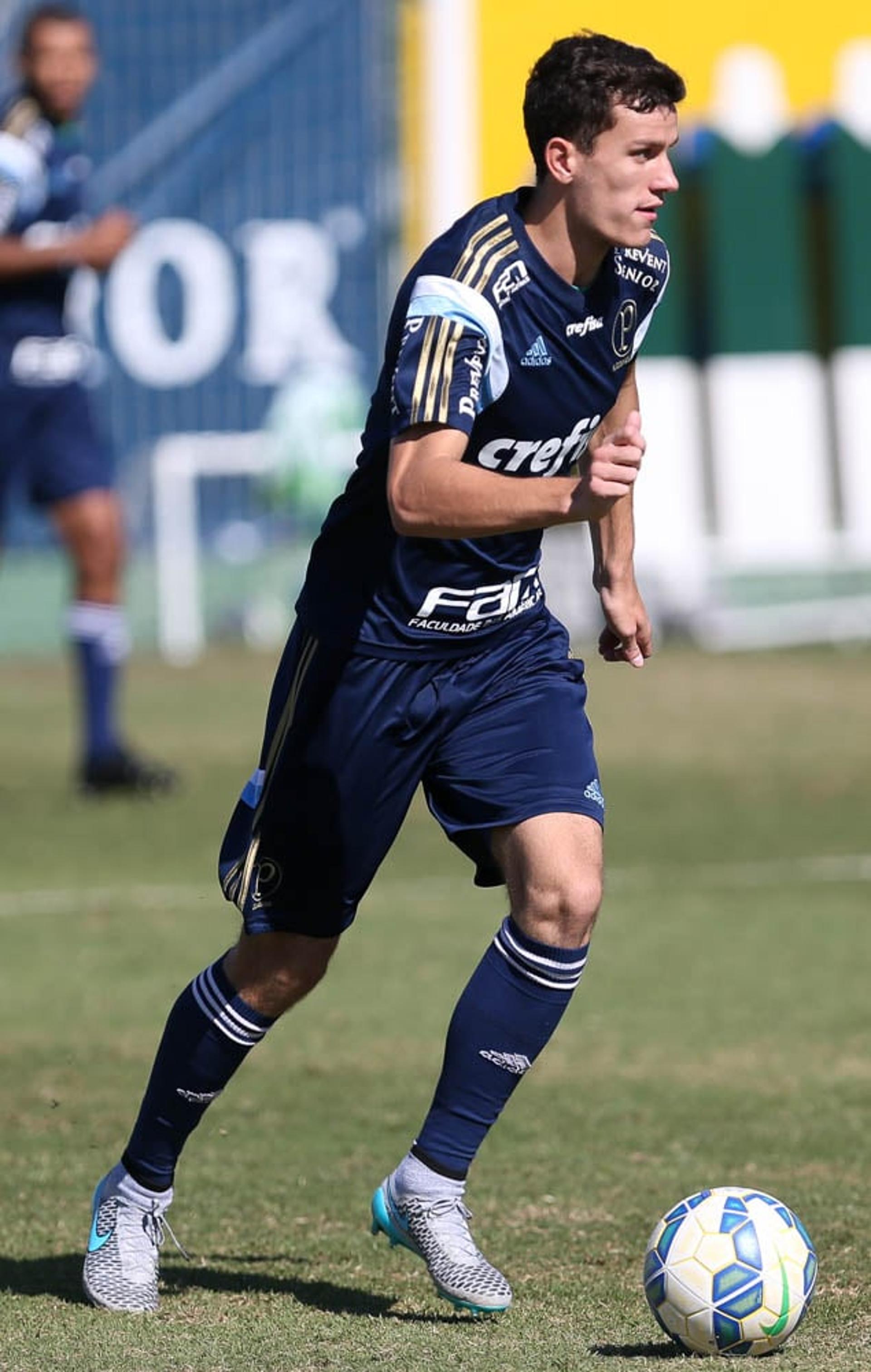 Nathan em treino do Palmeiras na Academia (foto: Cesar Greco/Ag. Palmeiras)