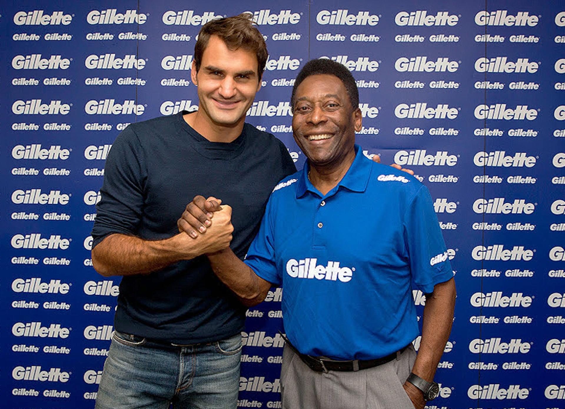 Pelé e Federer (Foto: Divulgação/Gillette)