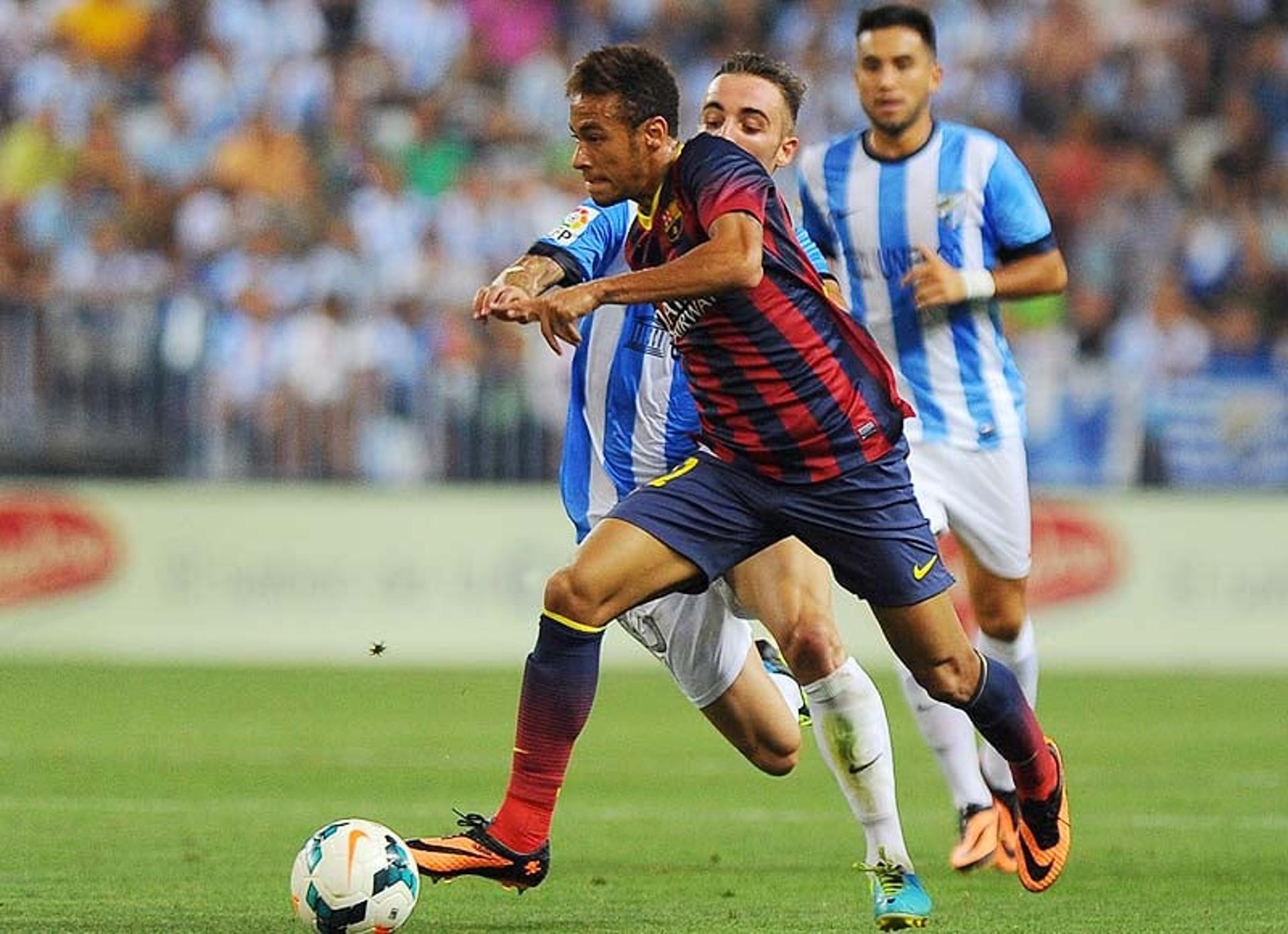 Neymar - Barcelona x Malaga (Foto: Frank Perry/AFP)